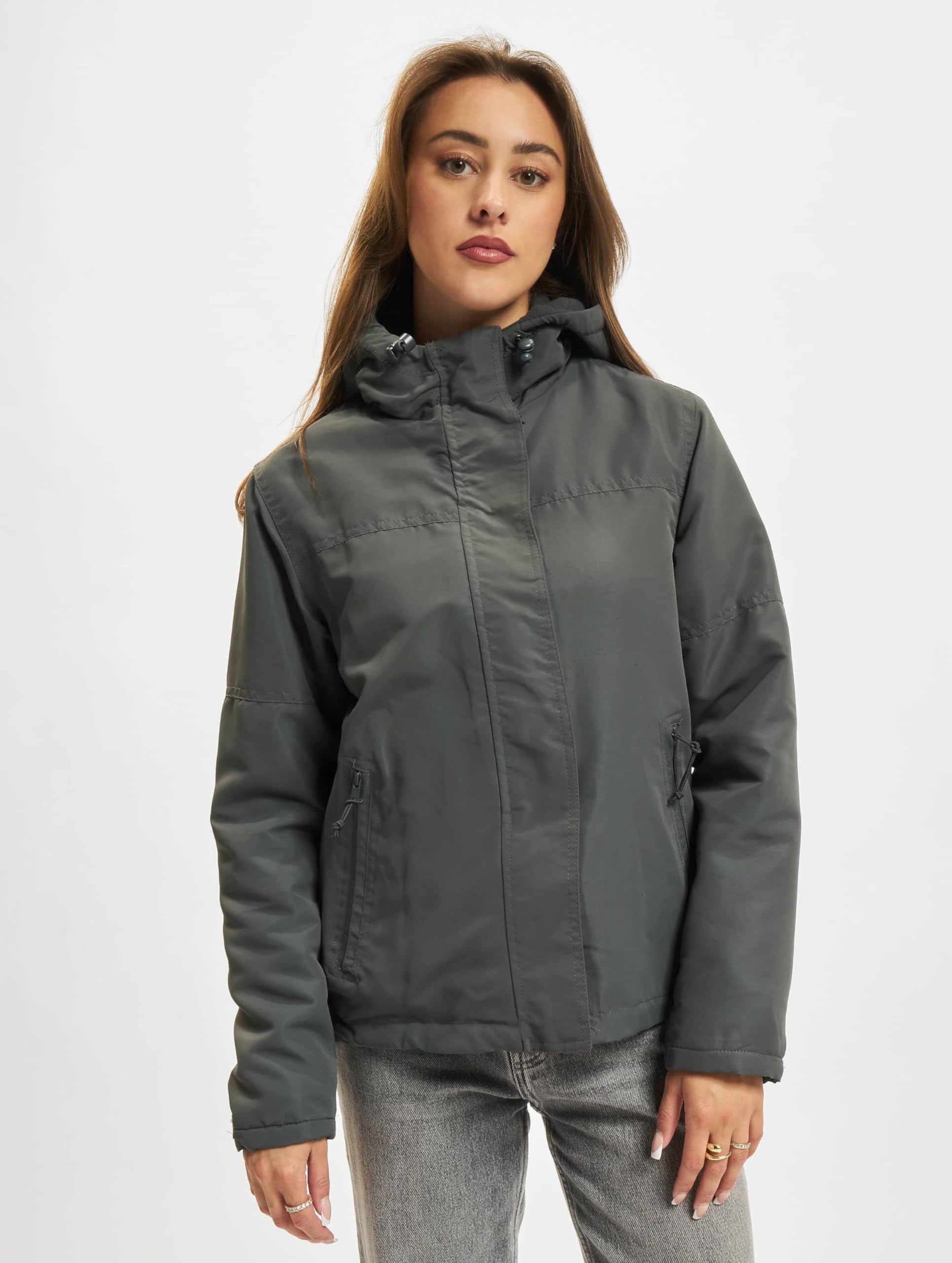 Brandit Women’s Windbreaker Anthracite 3XL – Frontzip Plus Size Jacket