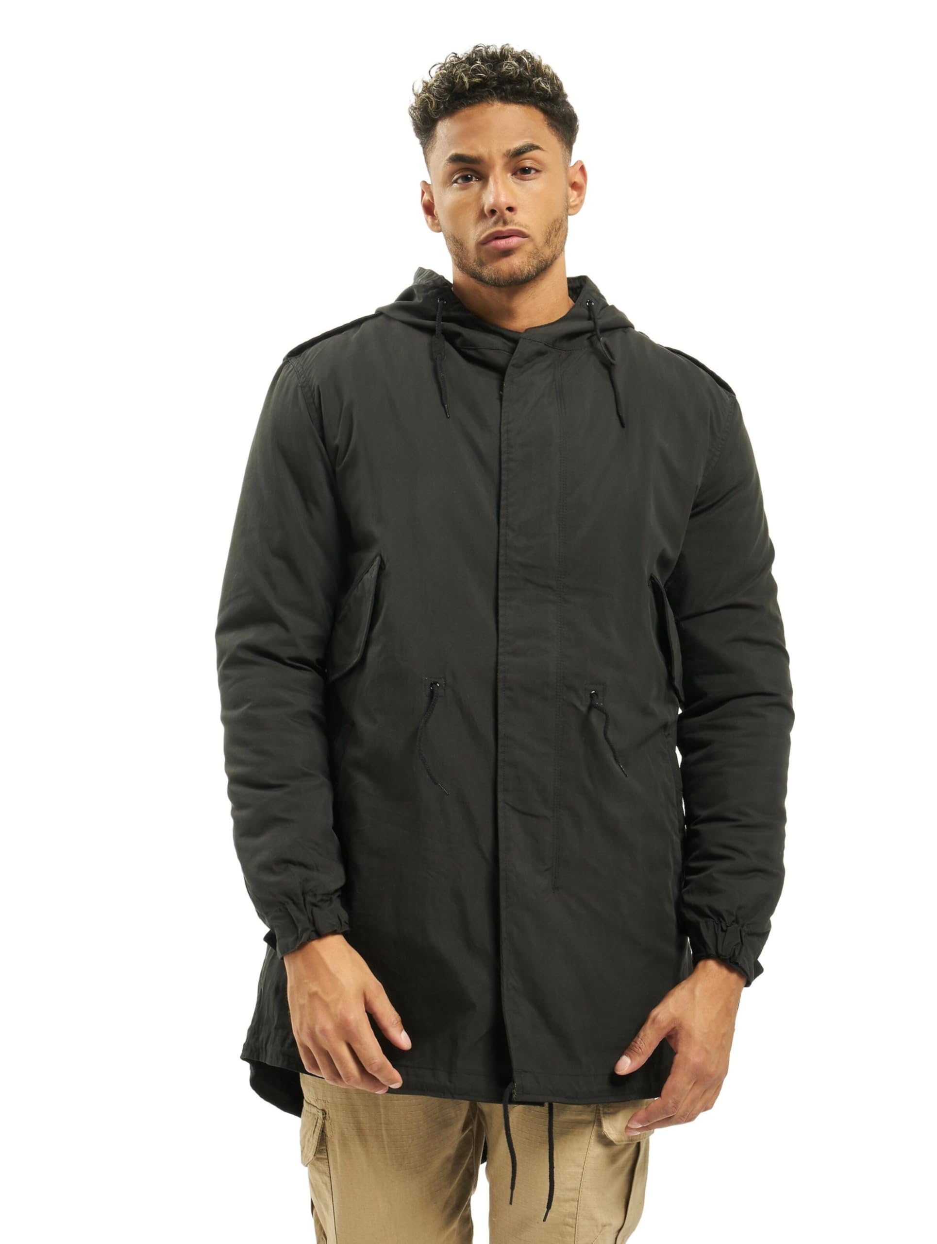 Brandit Men’s M51 US Parka Black – Vintage Military Winter Jacket XL