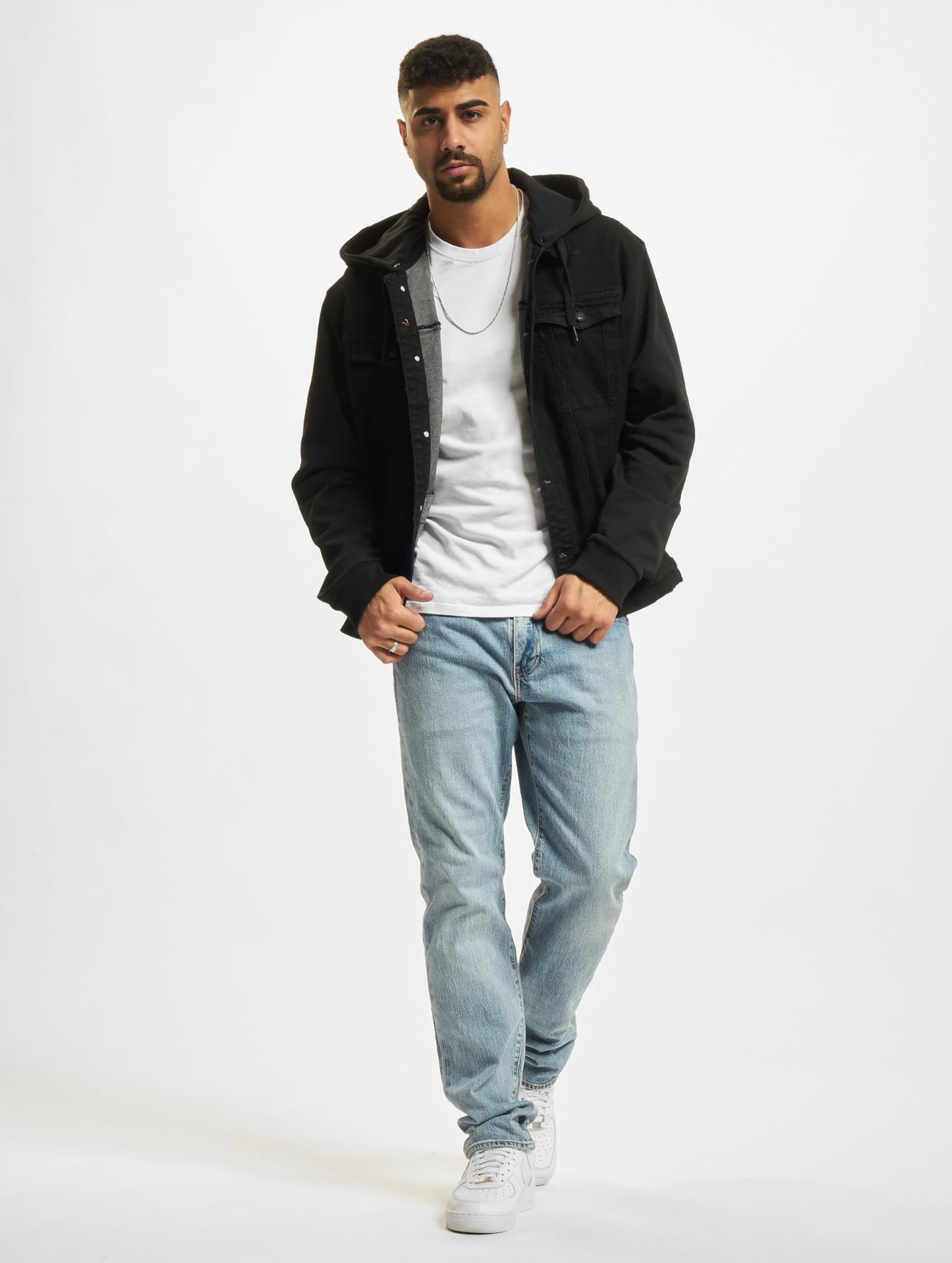 Brandit Cradock Denim Sweat Jacket Black – Men’s Casual Streetwear