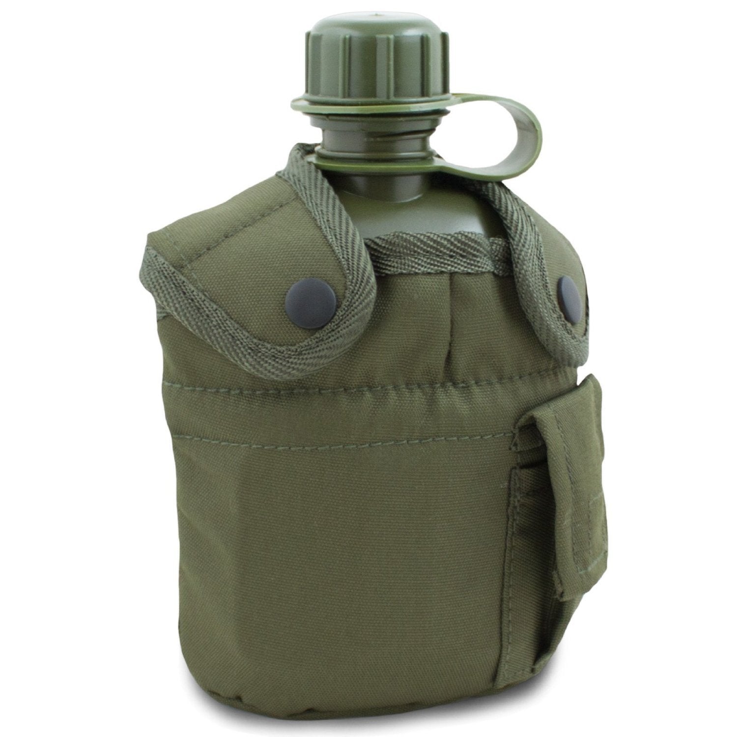 Mil-Tec Olive Plastic Field Bottle – Lightweight Outdoor Canteen