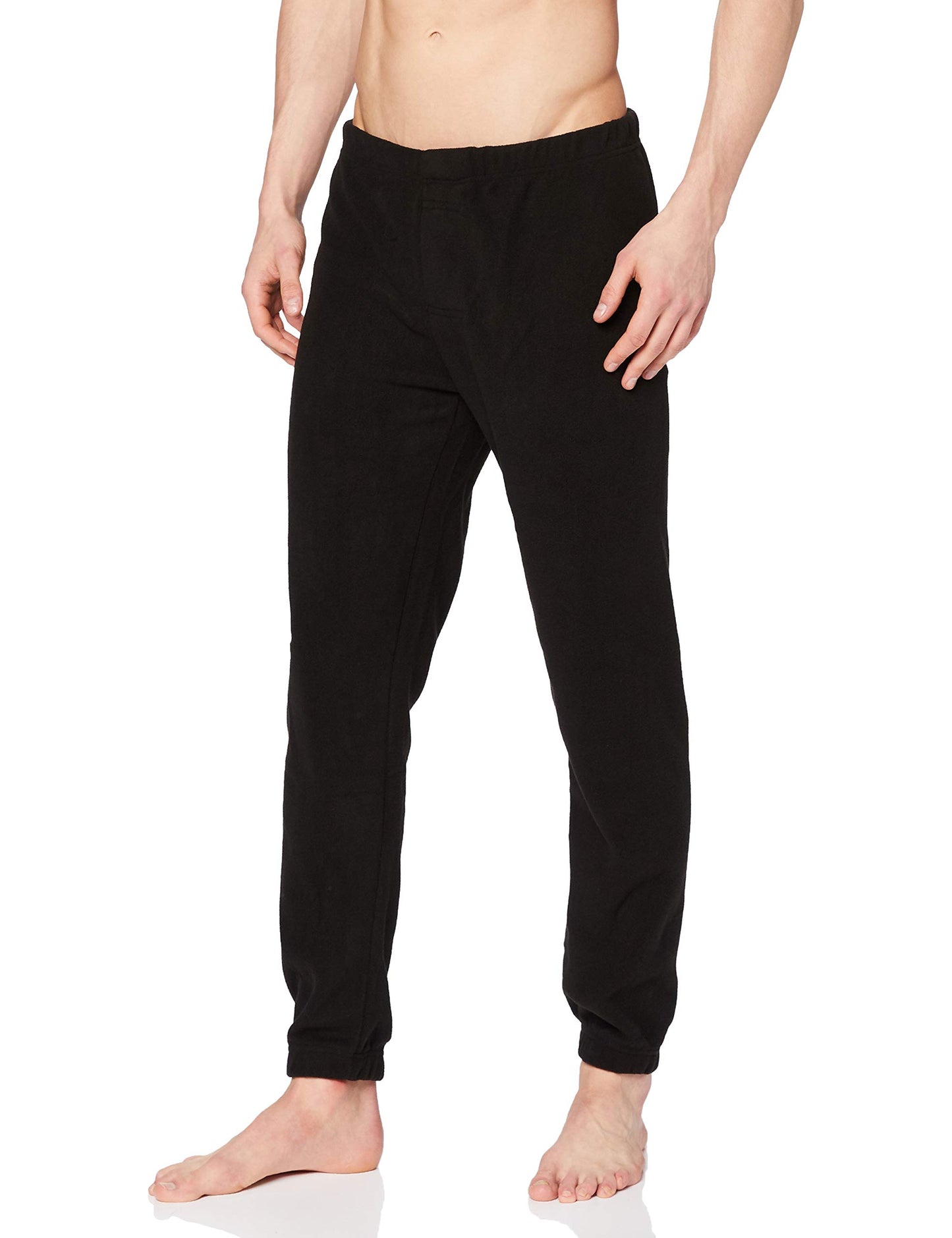 Mil-Tec Round Neck Fleece Thermal Underwear Set Black Men’s L