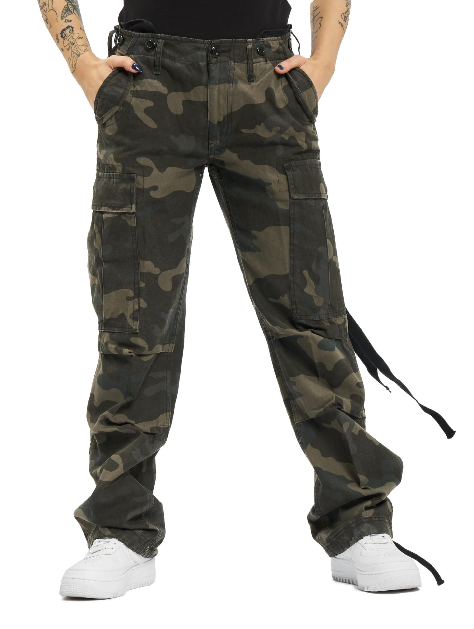 Brandit M65 Women’s Field Trousers Dark Camo 27W – Cargo Army Pants