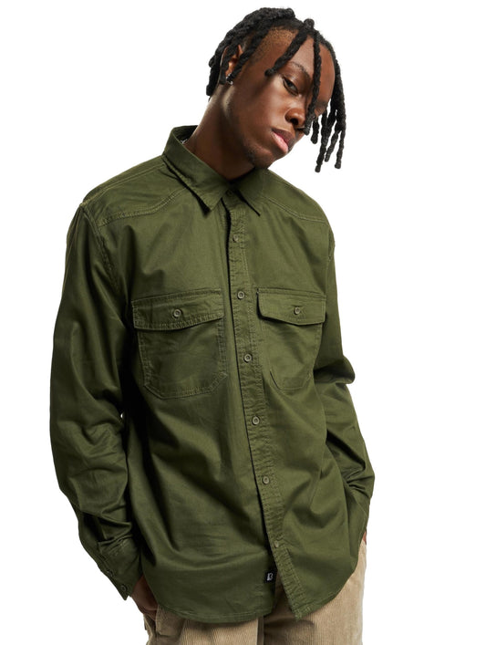 Brandit Mens westernDress Shirt