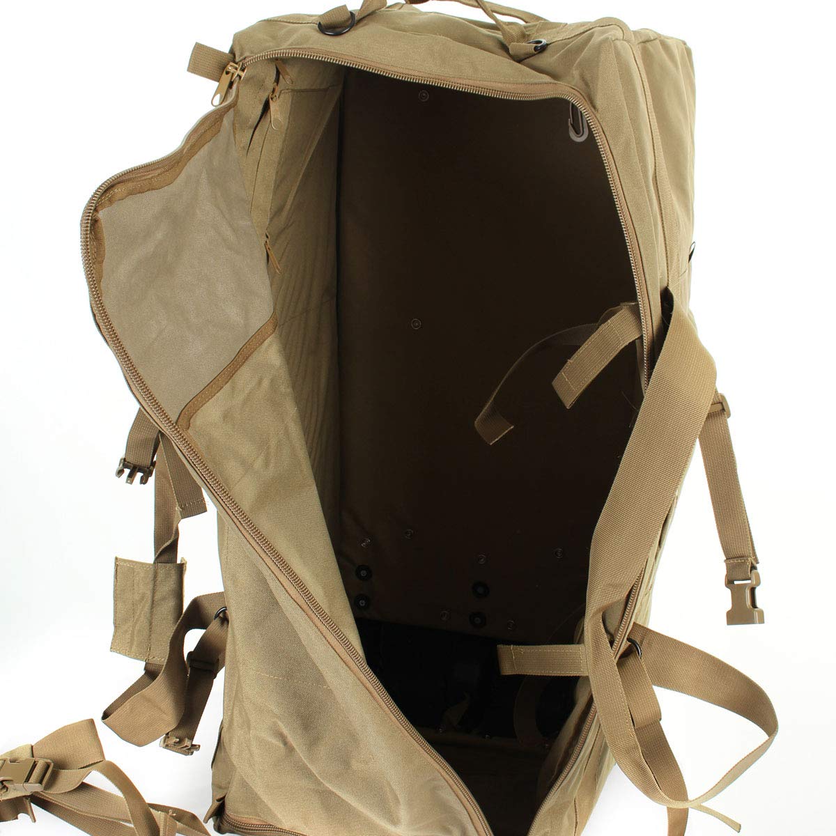 Mil-Tec Combat Carrying Duffel with Wheels Coyote – Tactical Rolling Travel Bag