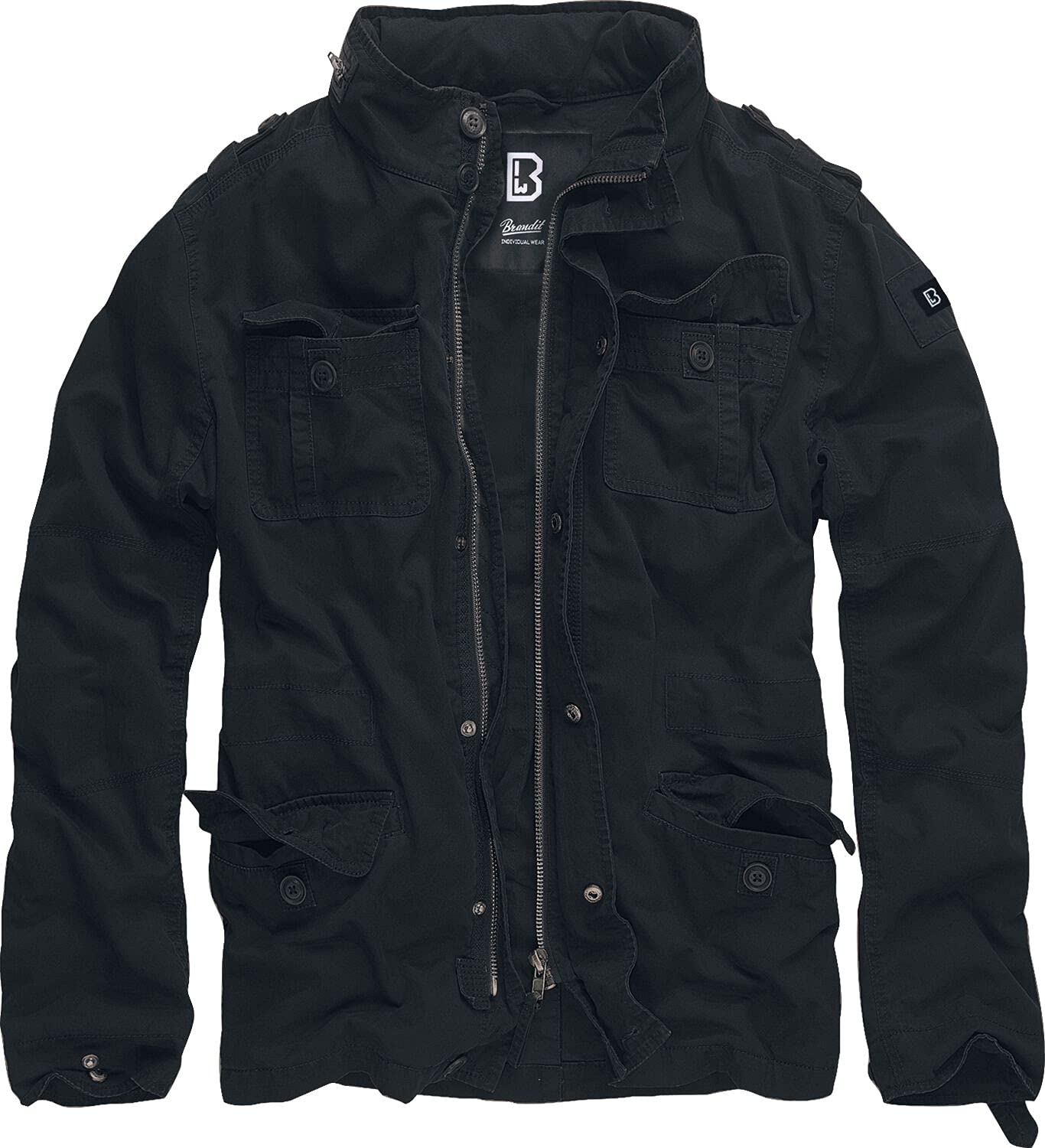 Brandit Men’s Britannia Jacket Olive – Vintage Military Style Cotton Coat