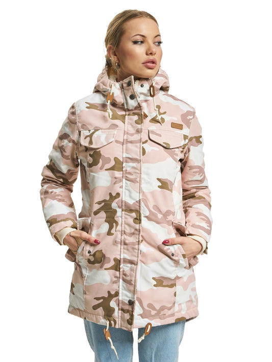 Brandit Women Parka Marsh Lake Candy Camo S – Ladies Winter Jacket