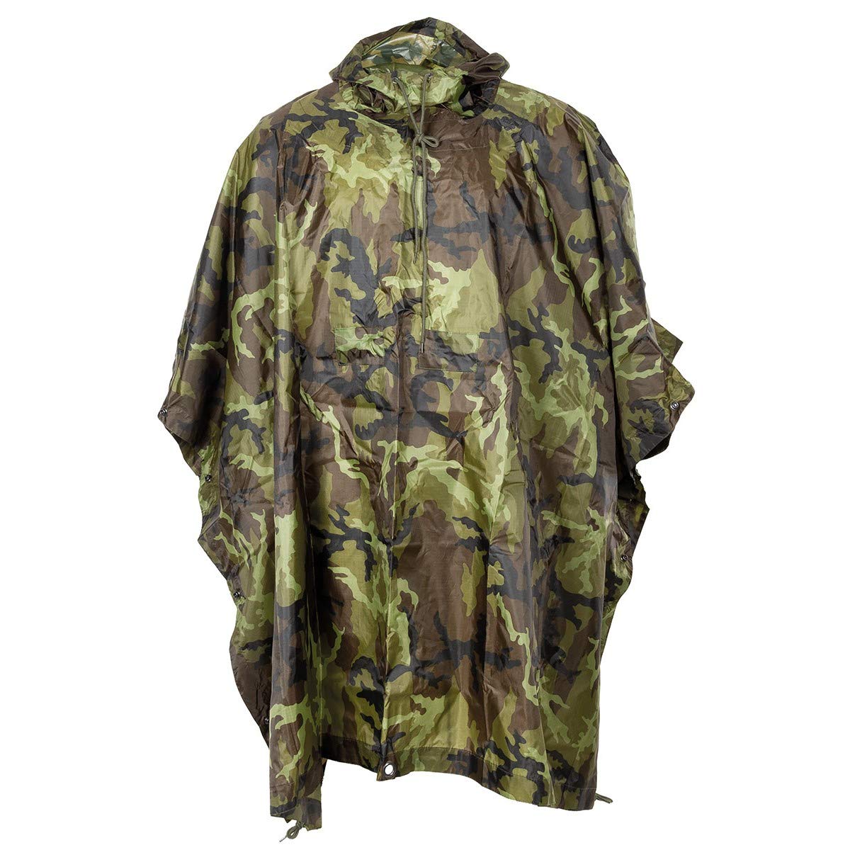 MFH Waterproof Poncho Ripstop – Czech Woodland Camo Tactical
