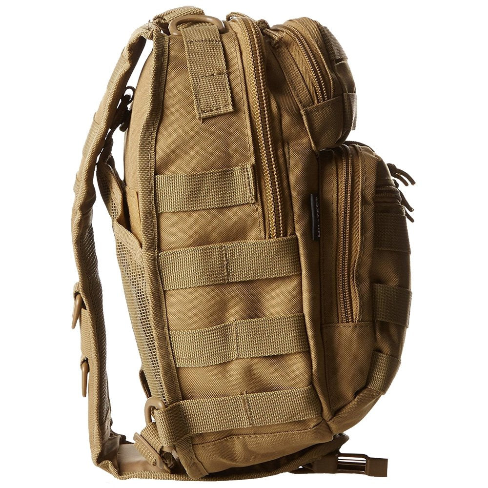 Mil-Tec Single Shoulder Strap Tactical Assault Backpack 10L – Compact Sling Pack