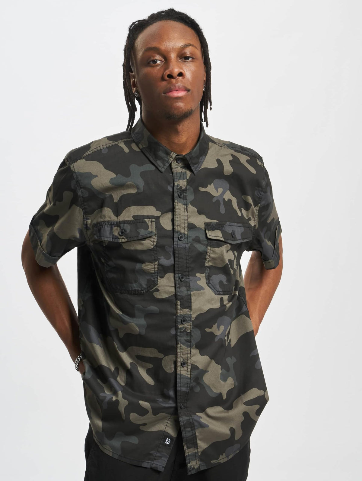 Brandit Roadstar Shirt Short Sleeve Dark Camo