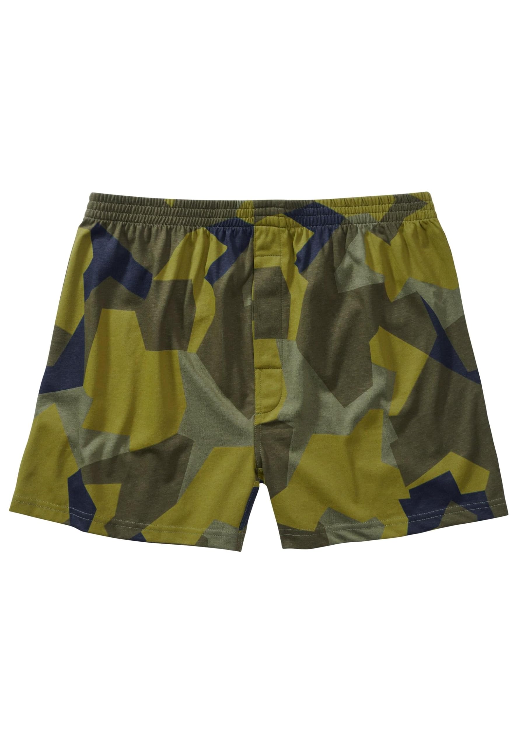 Brandit Men’s Loose-Fit Boxer Shorts Swedish Camo XXL – Cotton Underwear