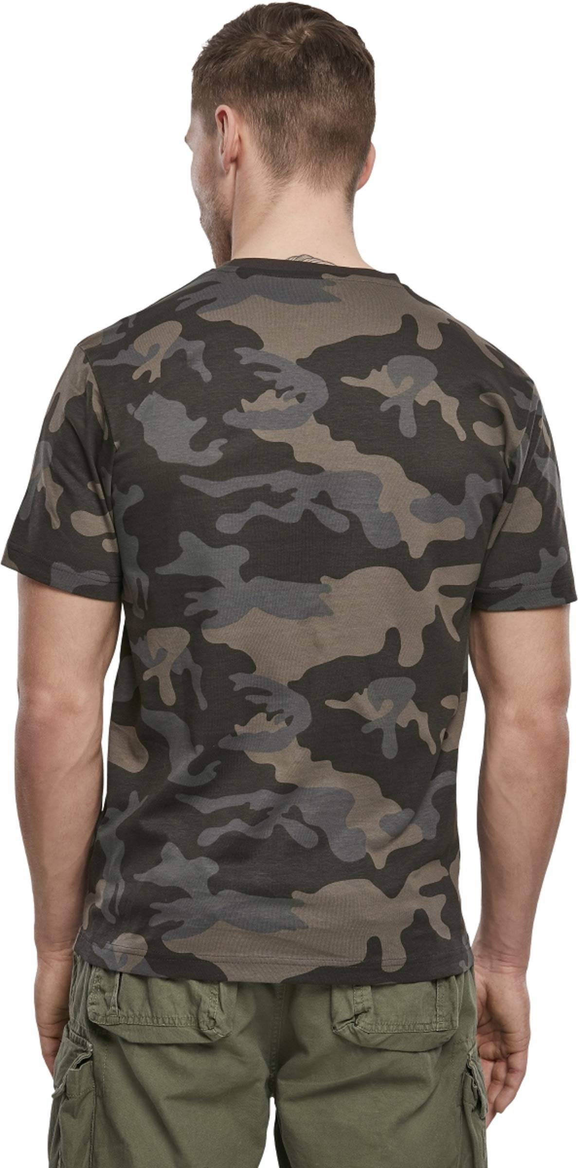 Brandit Men’s Dark Camo Cotton T-Shirt 3XL | Casual, Training & Outdoor Wear