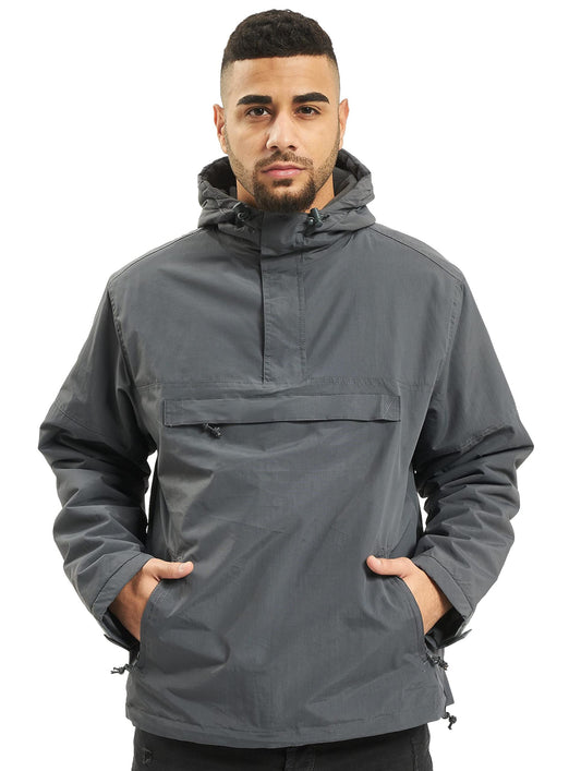 Brandit Men’s Windbreaker 3001 Anthracite – Lightweight Outdoor Jacket M