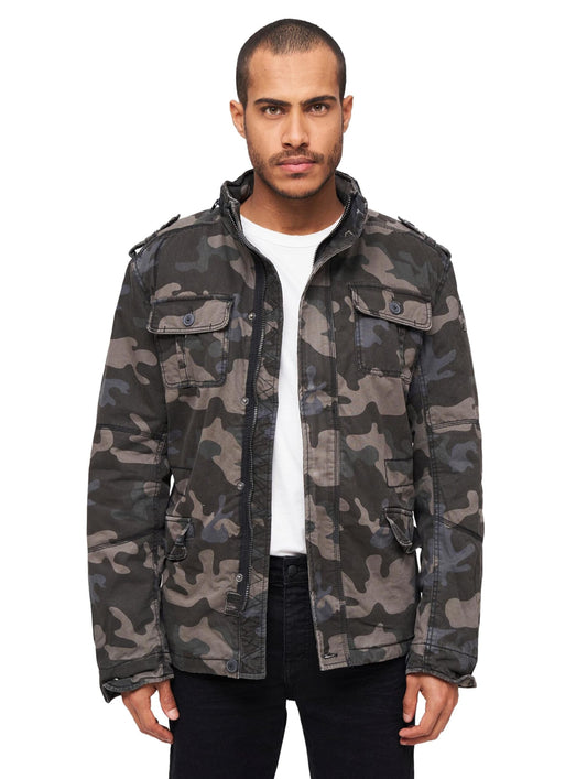 Brandit Britannia Winter Jacket Dark Camo M – Men’s Vintage Military Coat