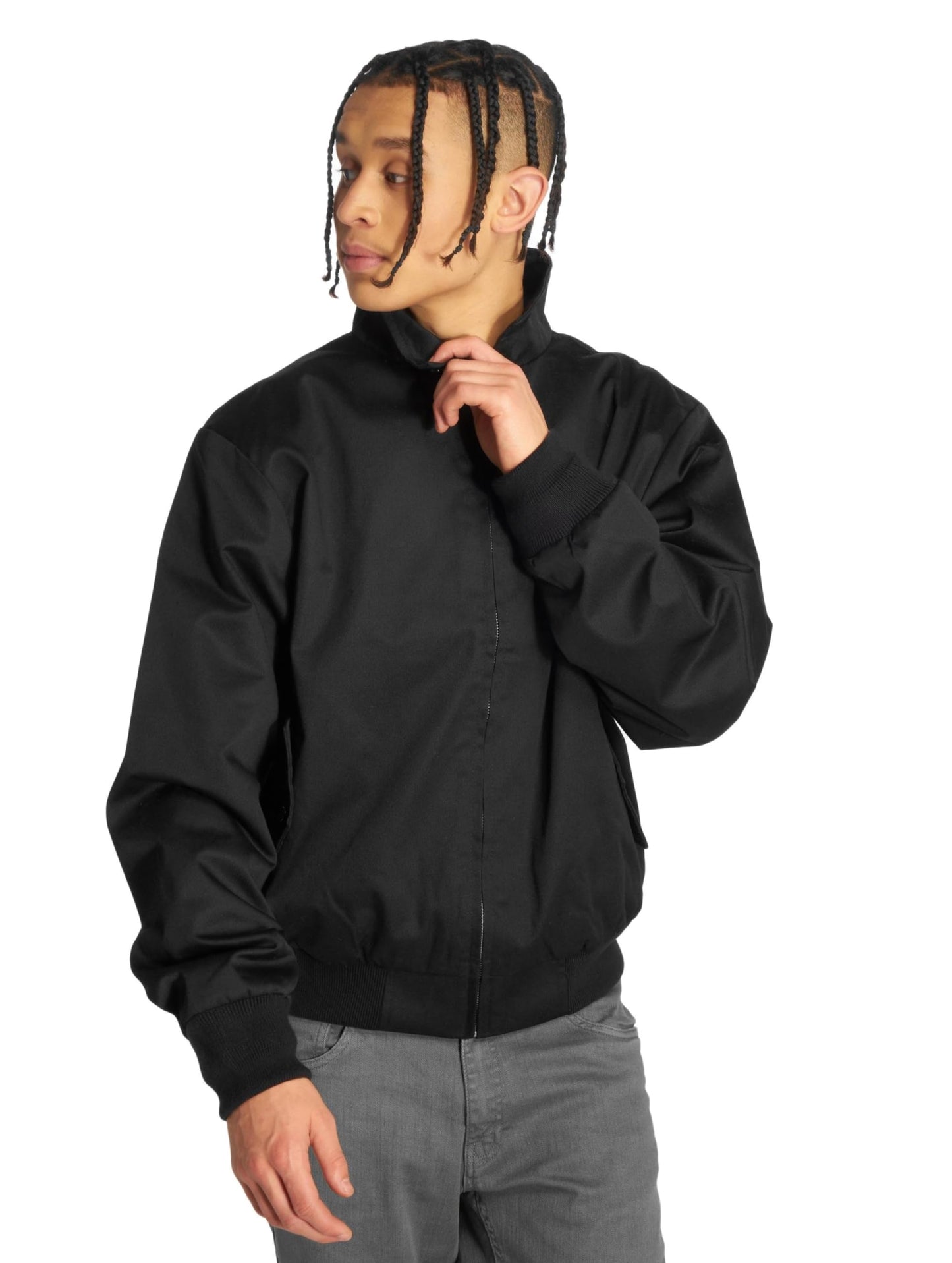 Brandit Men’s Lord Canterbury Jacket Black – Classic Harrington Style XXL