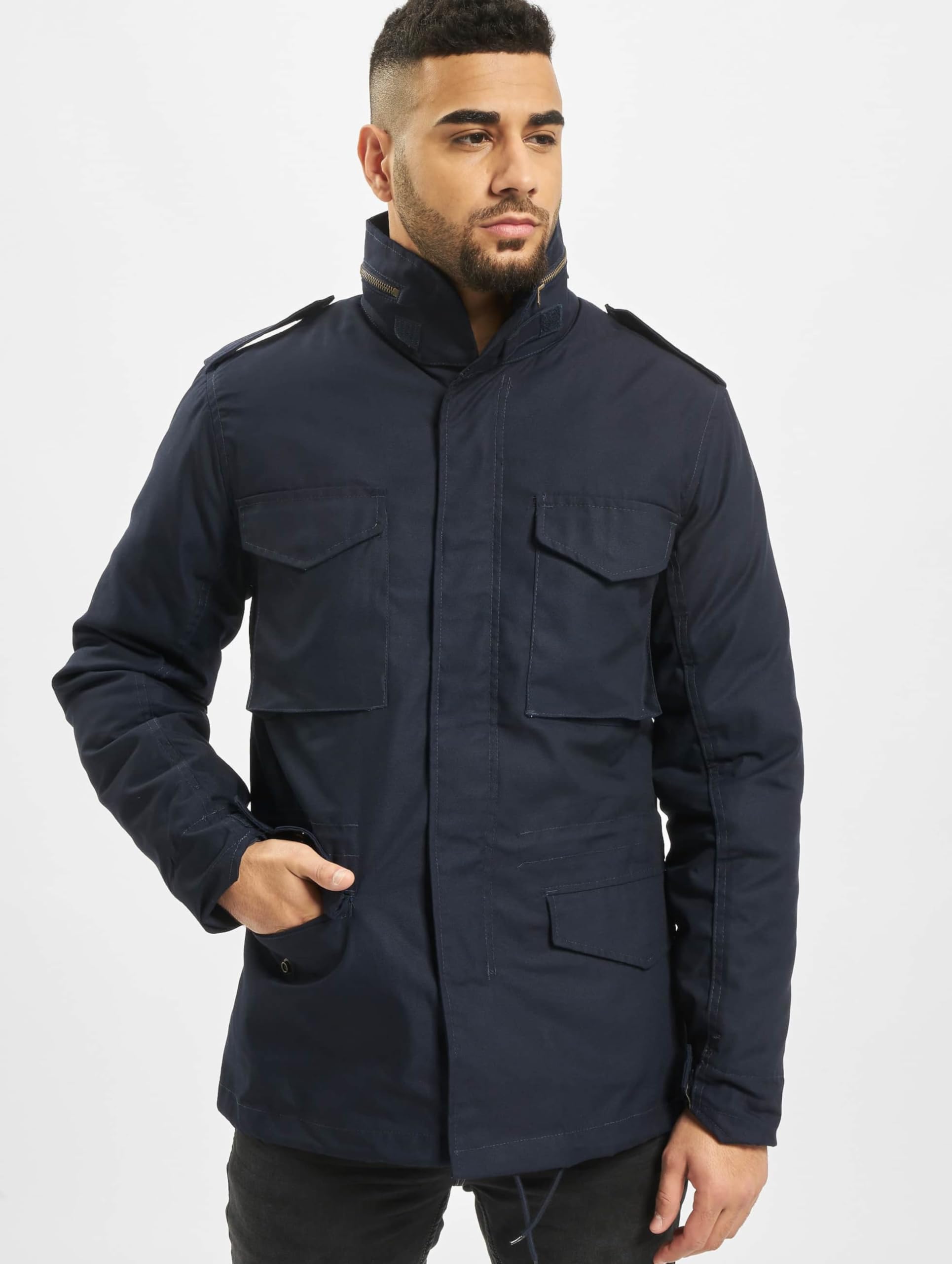 Brandit Men’s M65 Standard Jacket Navy – Classic Military Field Coat 7XL