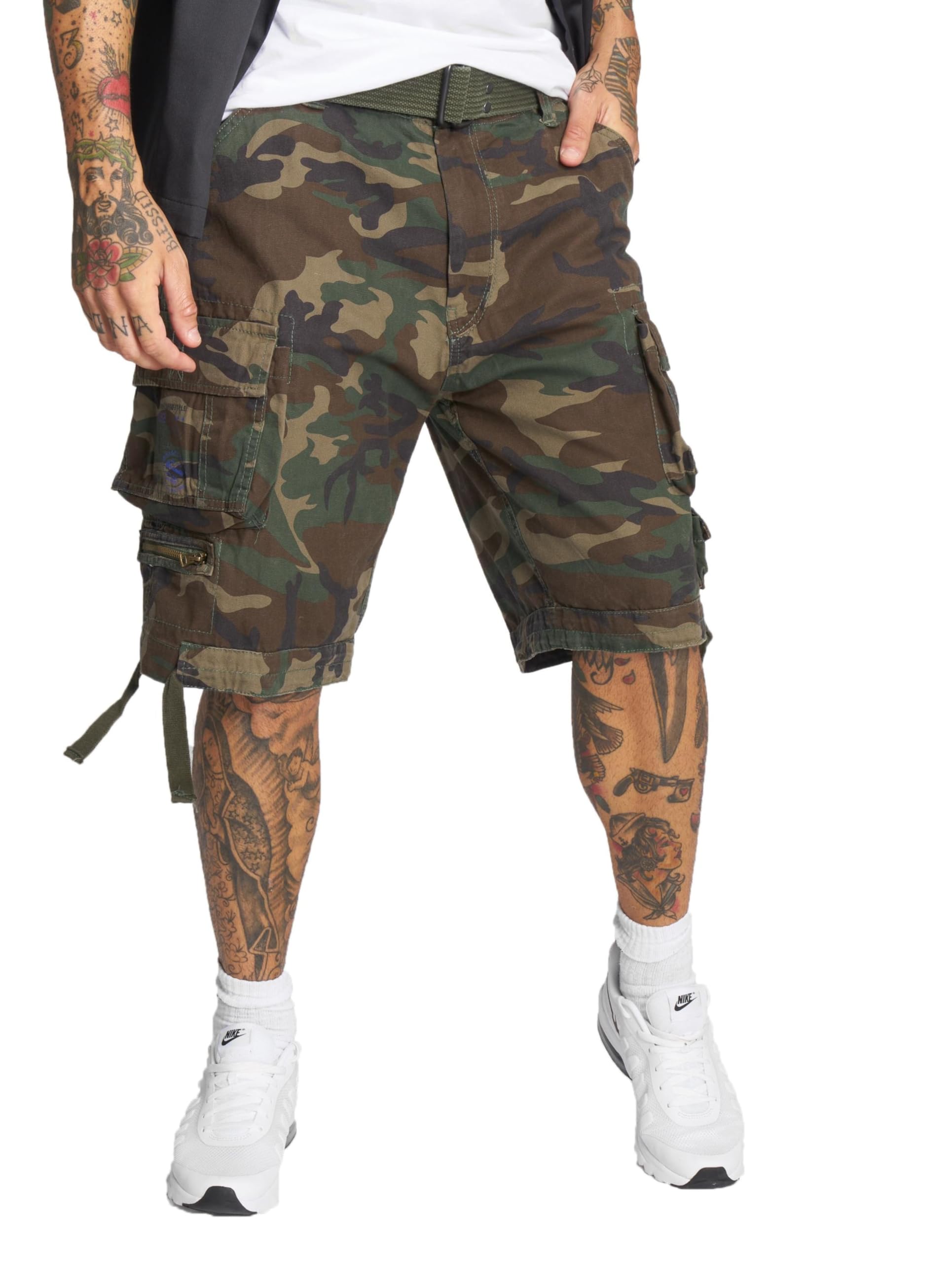 Brandit Men Shorts Savage Vintage 2001, Size:7XL, Color:woodland