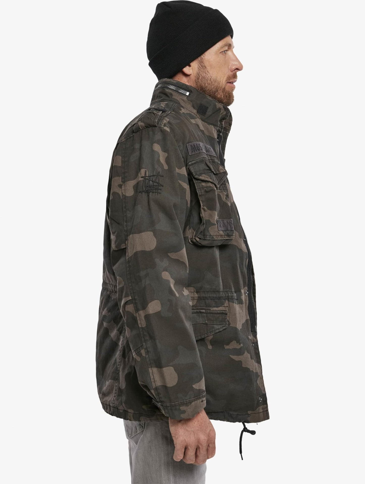 Brandit Men’s M-65 Giant Jacket Dark Camo – Vintage Military Field Coat XXL