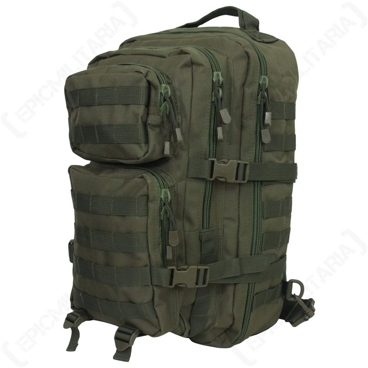 Mil-Tec Single Strap Assault Pack Olive Drab 29L – Tactical Sling Army Backpack