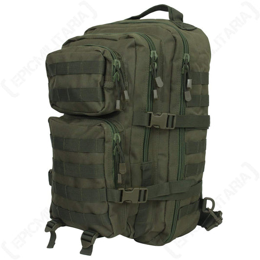 Mil-Tec Single Strap Assault Pack Olive Drab 29L – Tactical Sling Army Backpack