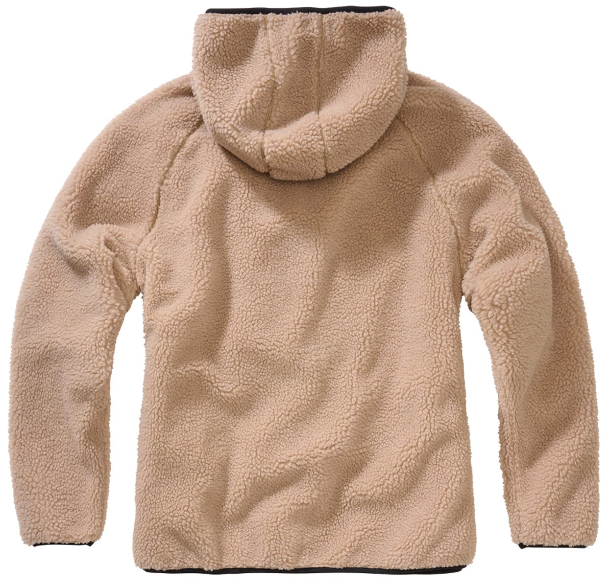 Brandit Women Winter Jacket Teddyfleecejacket Hood, Color:Camel, Size:4XL
