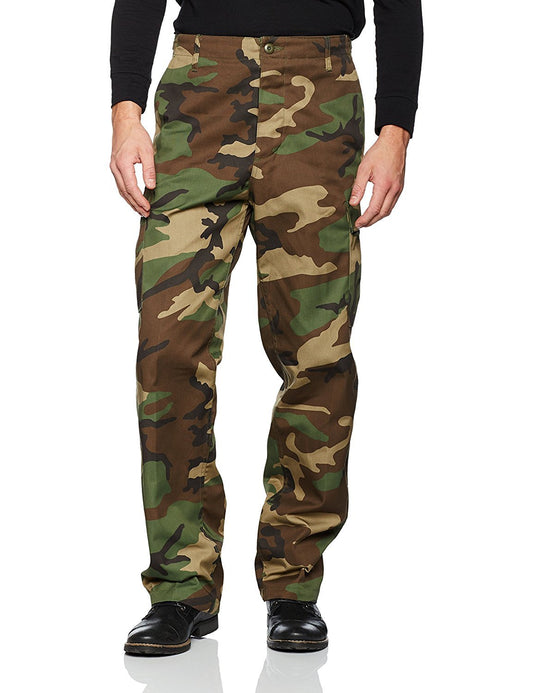 MIL-TEC Ranger BDU Field Pants - Men's, Woodland Camo, Small, 11810020-902