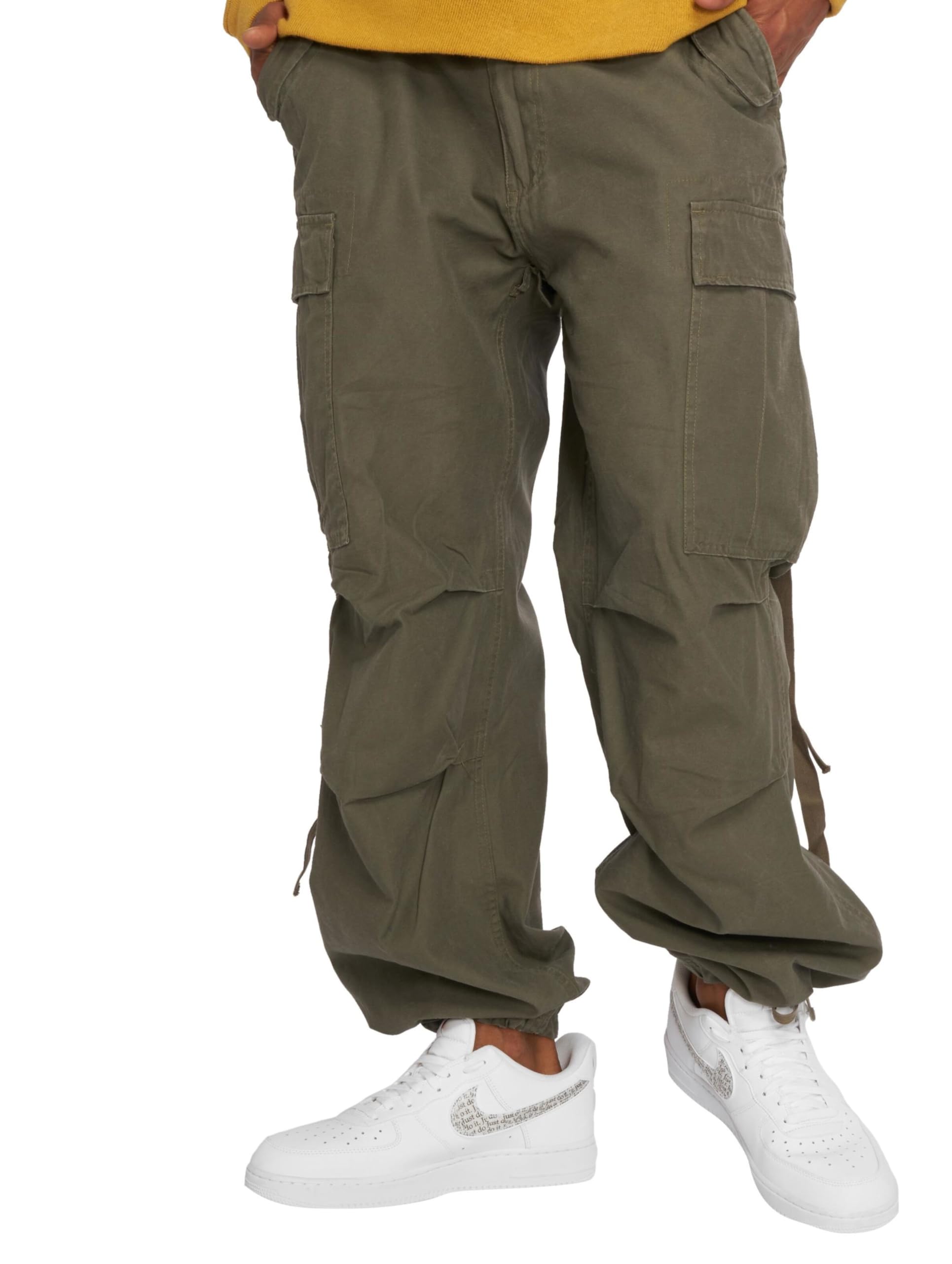 Brandit M-65 Vintage Trousers Olive 6XL – Plus Size Military Cargo Pants