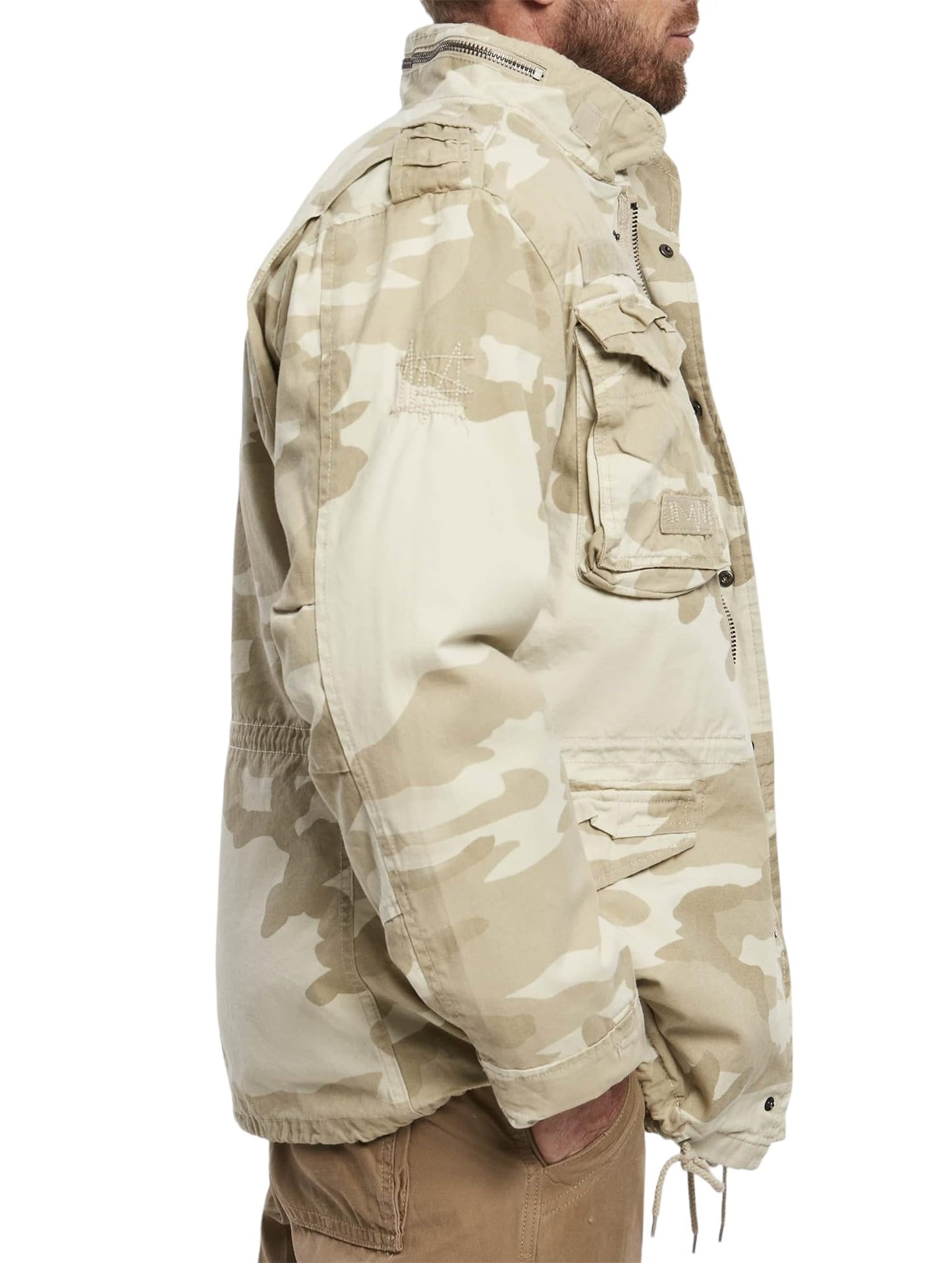 Brandit Men’s M-65 Giant Jacket Sandstorm – Vintage Military Field Coat 7XL