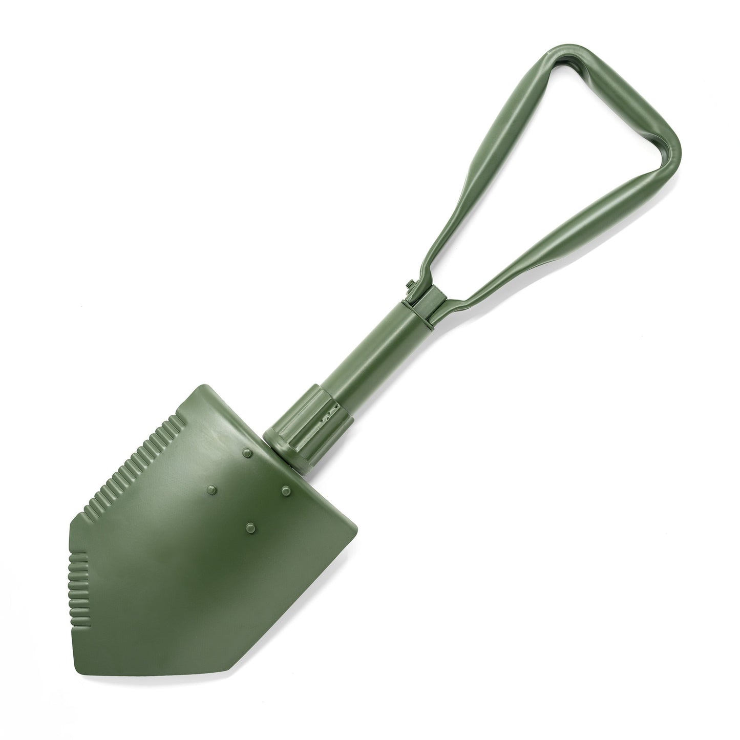 Folding Spade 3-Part OD Green With original US Army pouch