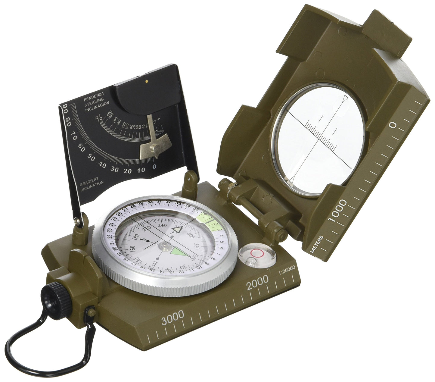 Mil-Tec Compact Compass – Unisex Outdoor Survival Navigation Tool