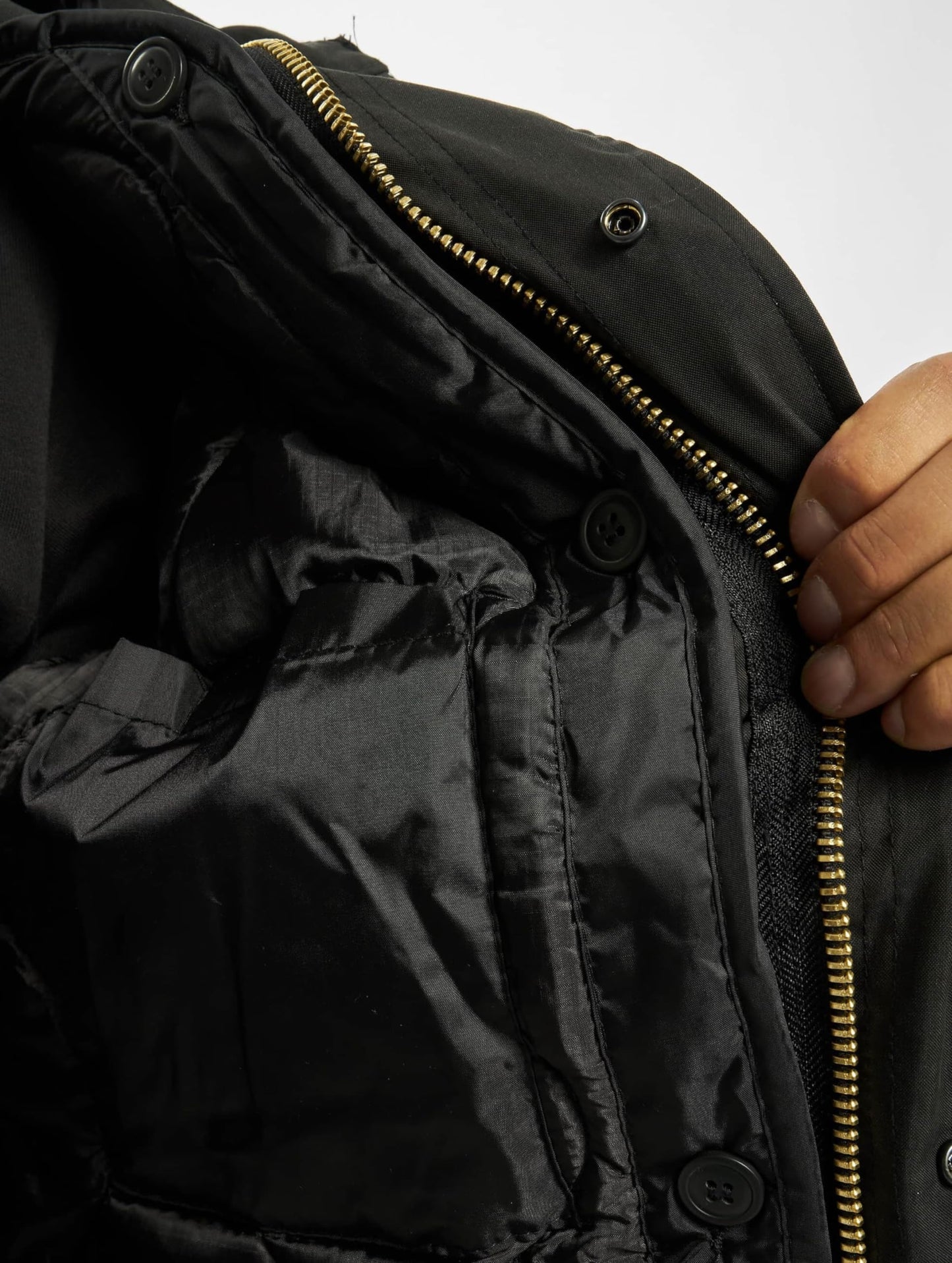 Brandit Men’s M51 US Parka Black – Vintage Military Winter Jacket XL