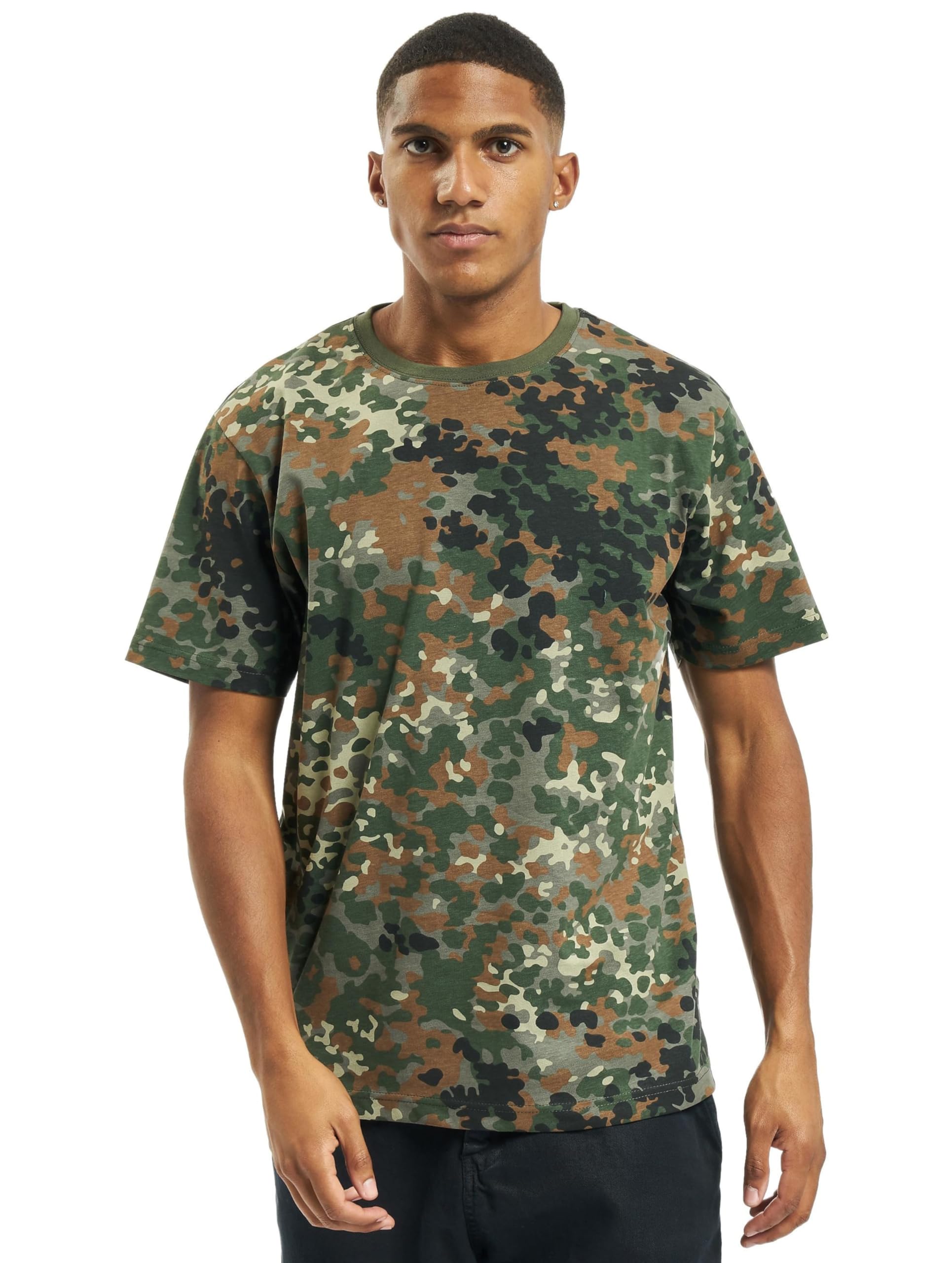Brandit Men’s T-Shirt – Cotton Crew Neck Casual Short Sleeve Outdoor Top