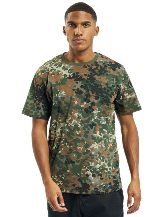 Brandit Men’s T-Shirt – Cotton Crew Neck Casual Short Sleeve Outdoor Top