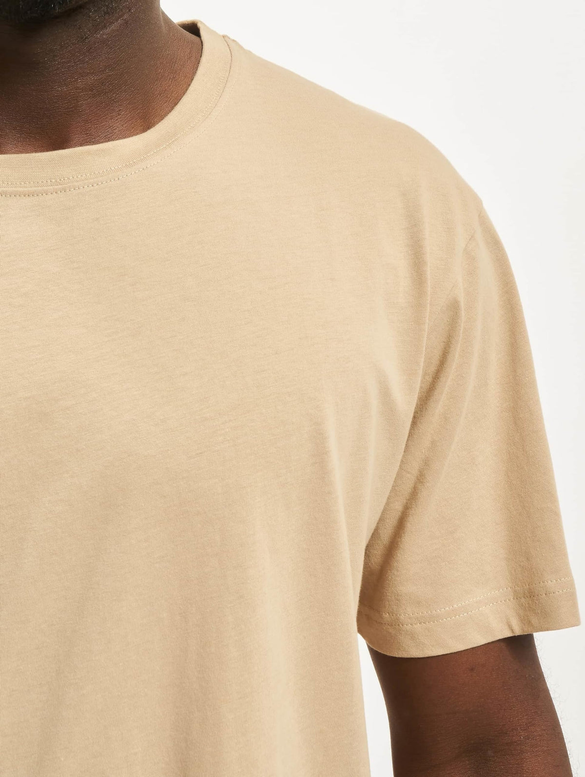 Brandit Men’s T-Shirt – Beige Cotton Crew Neck Casual Short Sleeve Top, L