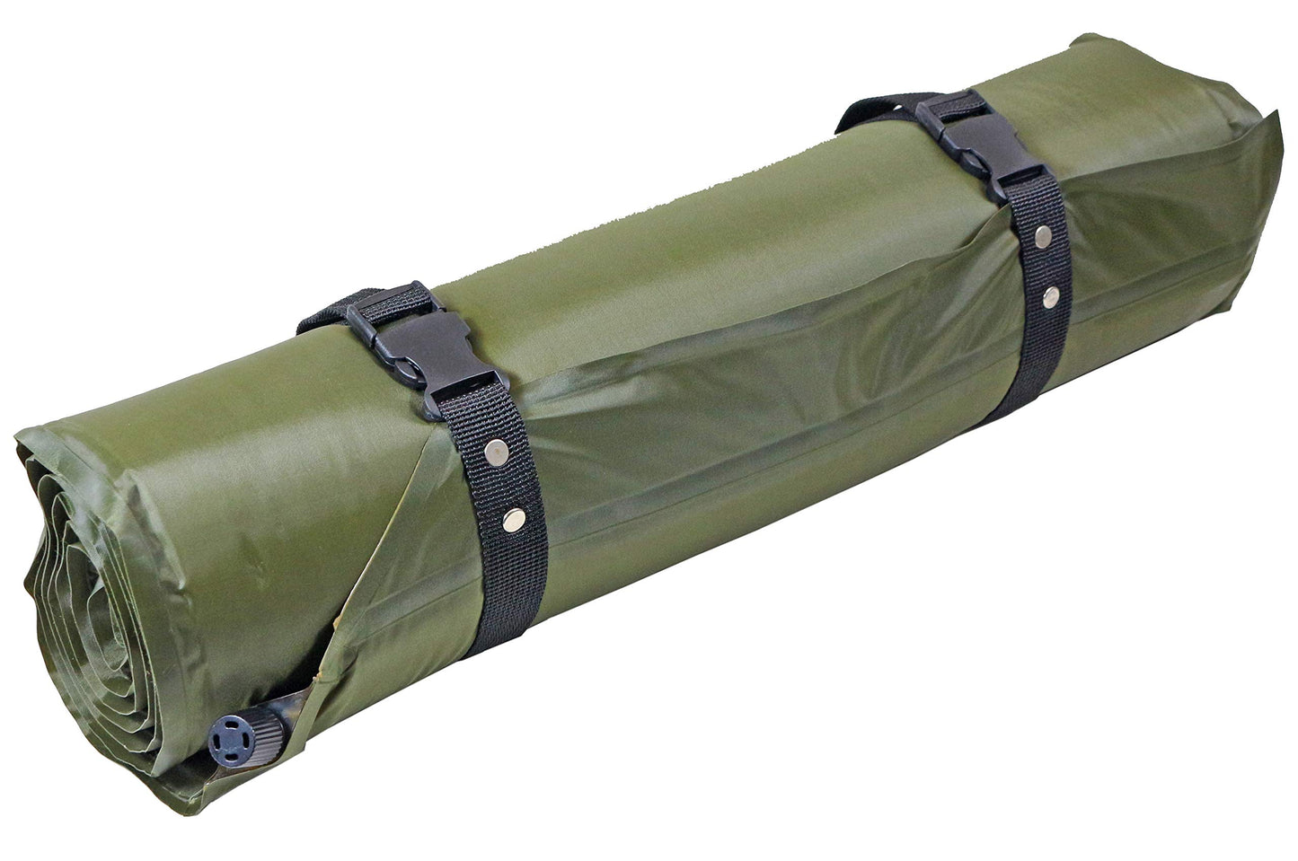 Inflatable Camping Roll Mat Olive – Self-Inflating Thermal Sleeping Pad
