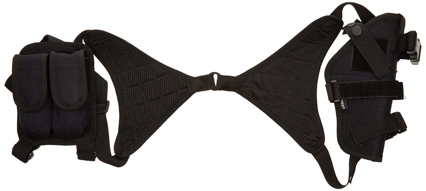 Mil-Tec Cordura Shoulder Holster Black – Adjustable Tactical Pistol Holster