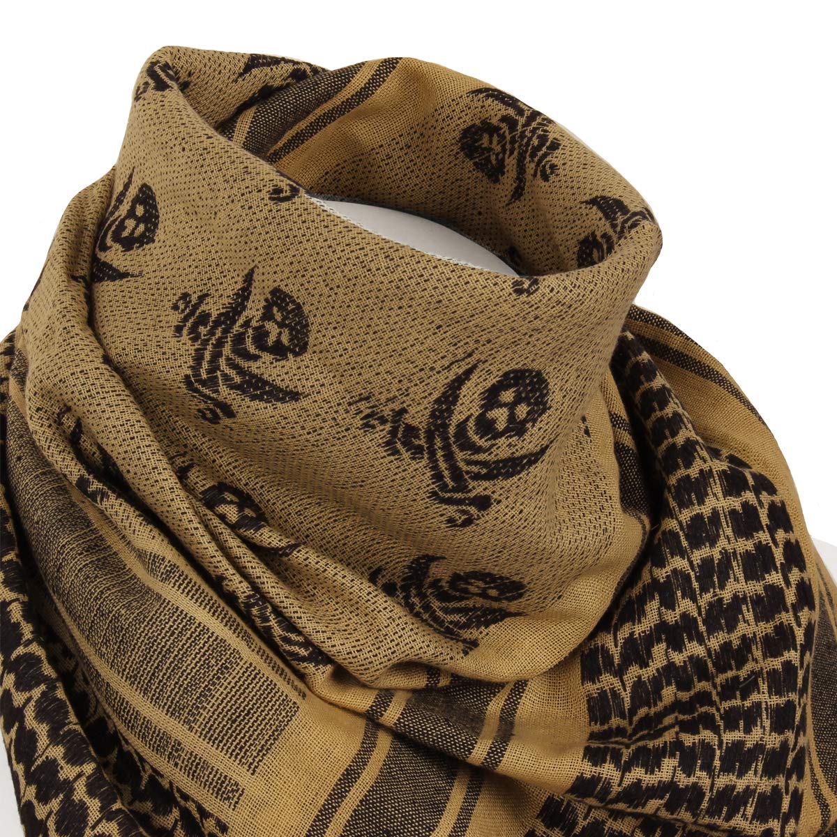 Mil-Tec Shemagh Scarf 110 x 110 cm Skull