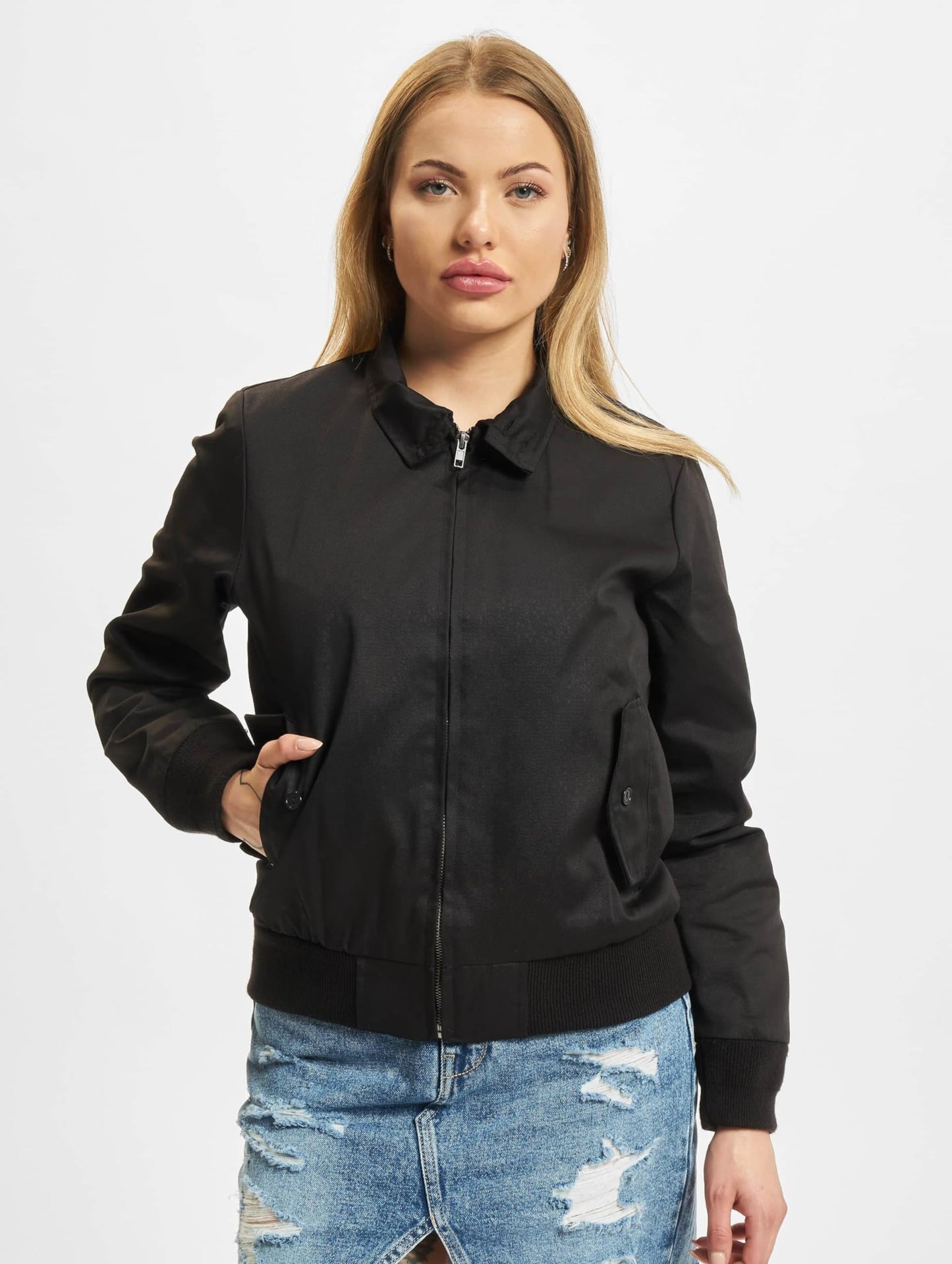 Brandit Ladies Lord Canterbury Jacket Black – Women’s Harrington Coat