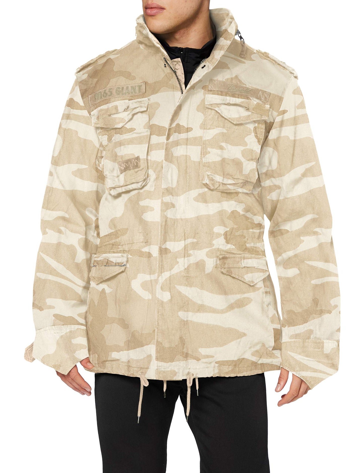 Brandit Men’s M-65 Giant Jacket Sandstorm – Vintage Military Field Coat M