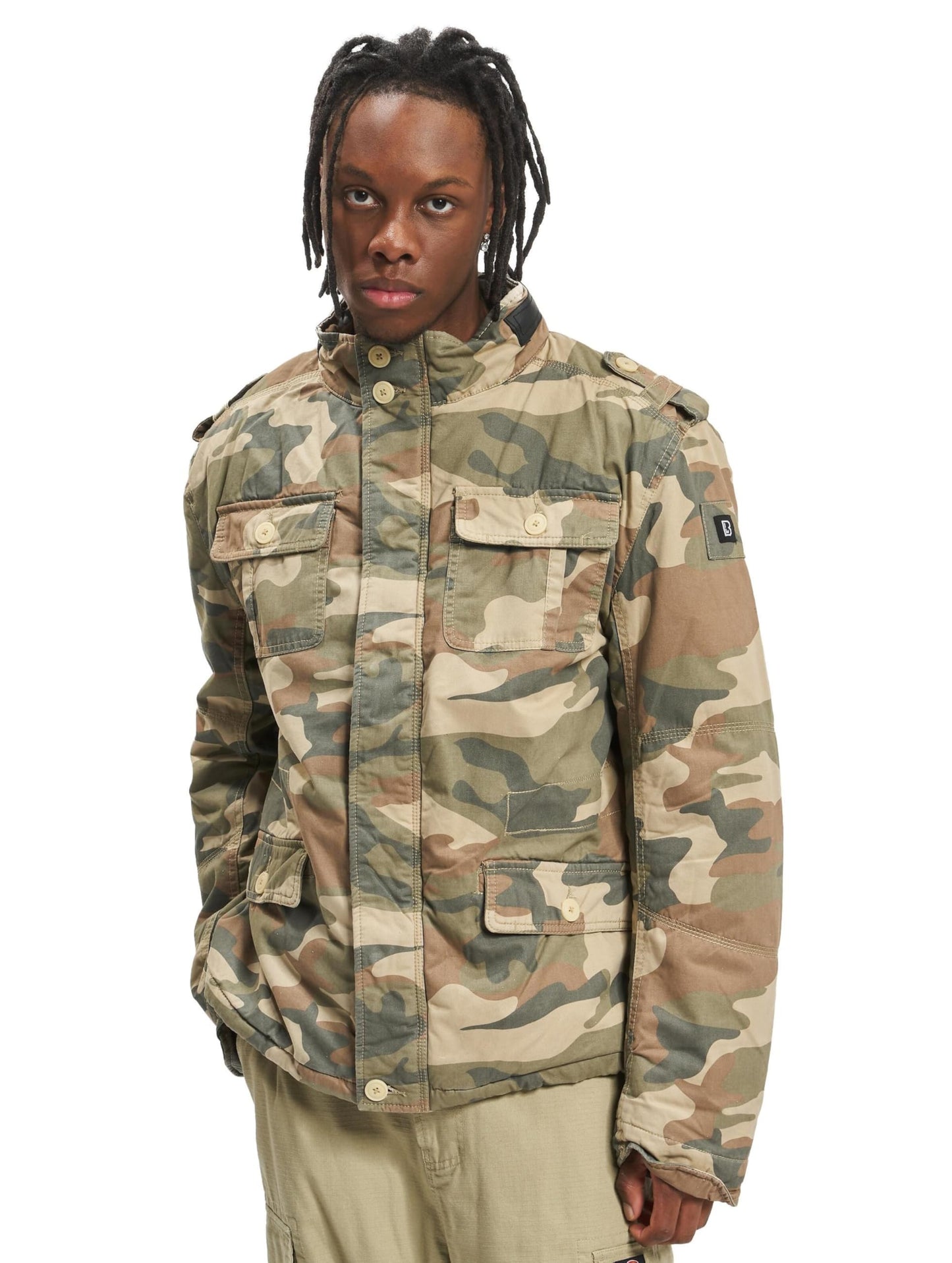 Brandit Britannia Winter Jacket Light Woodland 4XL – Men’s Camo Coat