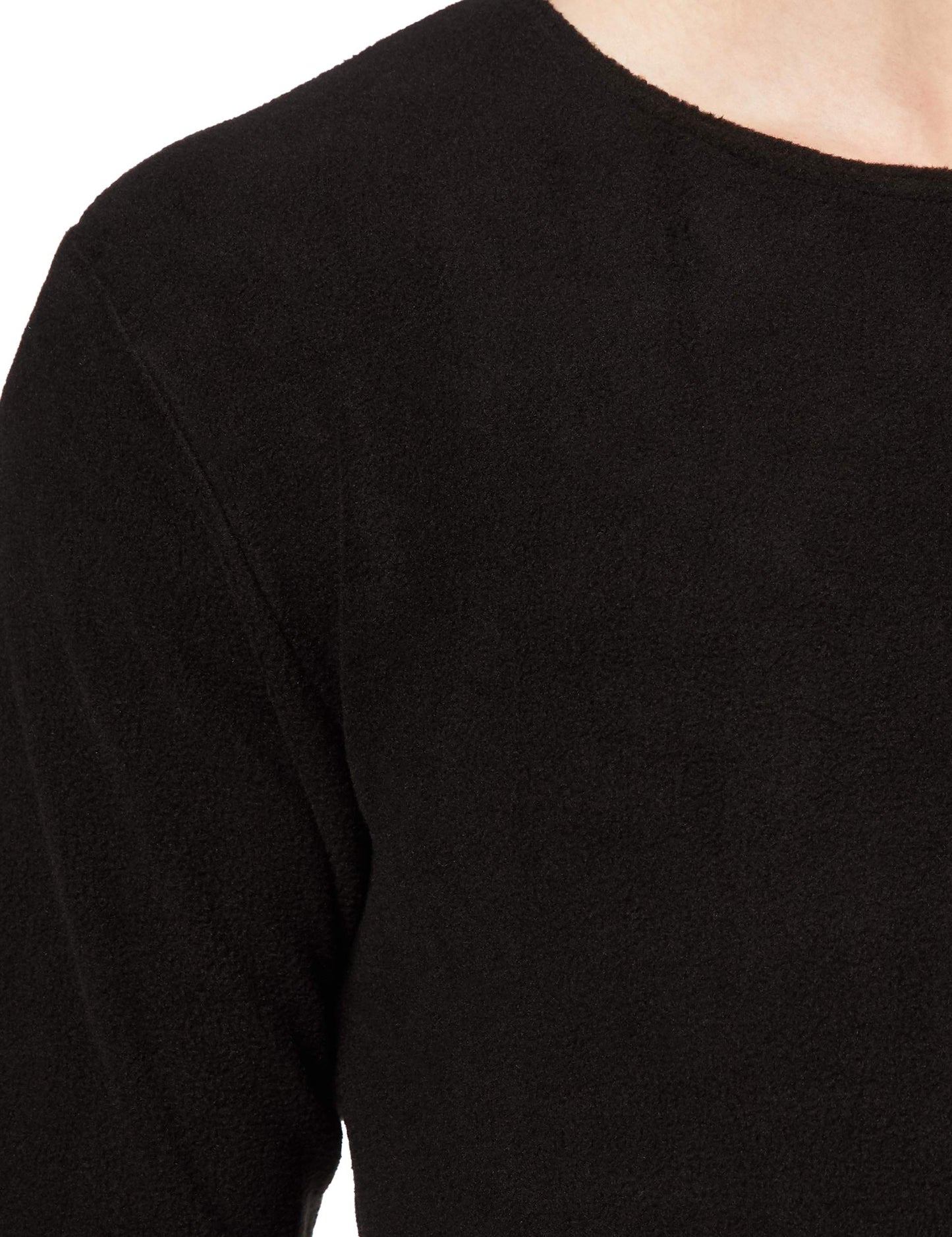 Mil-Tec Round Neck Fleece Thermal Underwear Set Black Men’s L