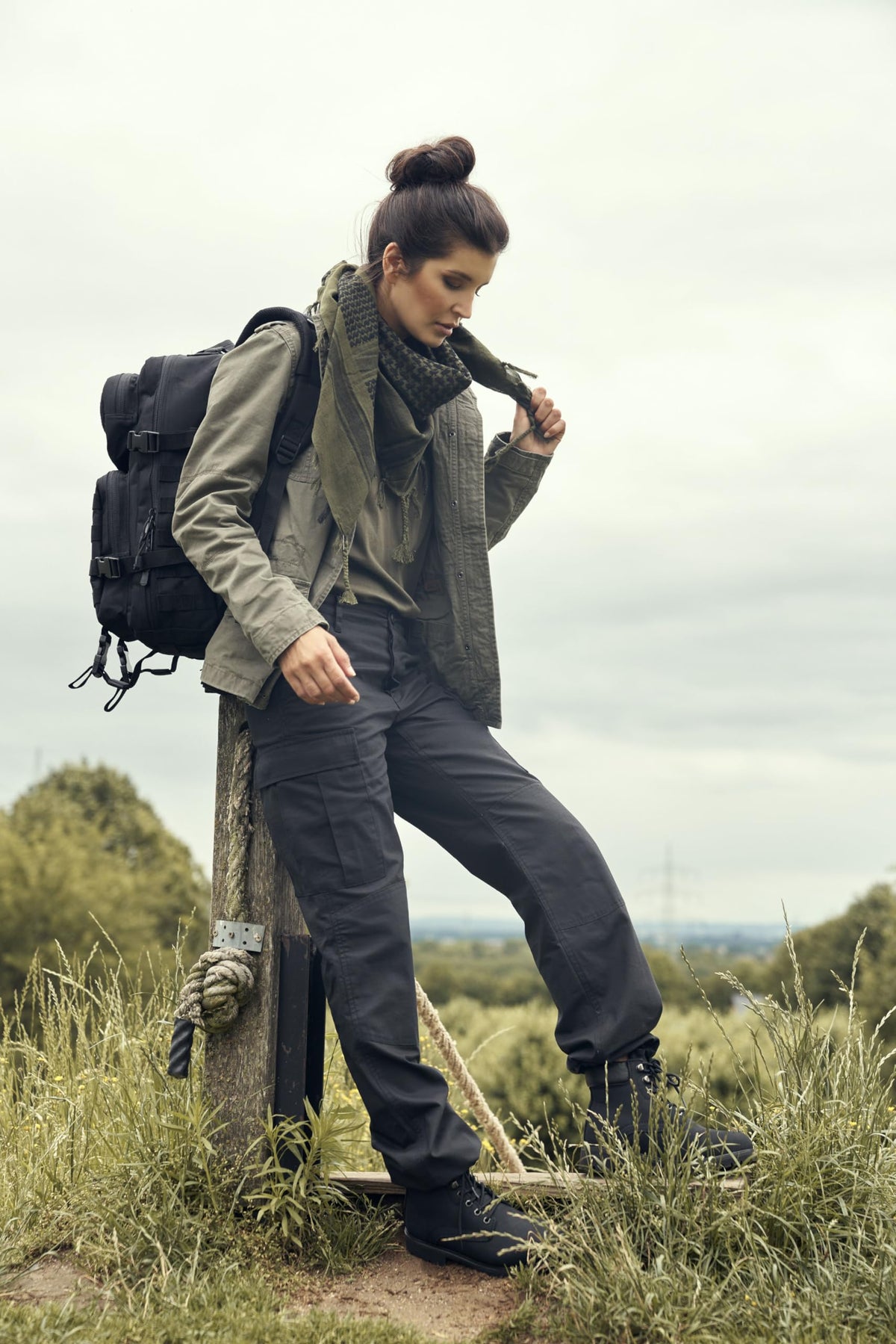 Brandit Women BDU Ripstop Pants Black