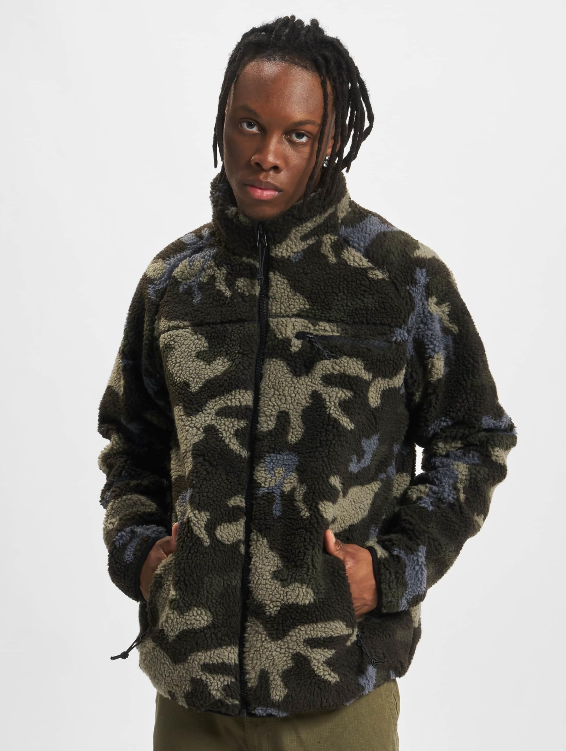 Brandit Men’s Teddyfleece Jacket Dark Camo 5XL – Warm Outdoor Fleece