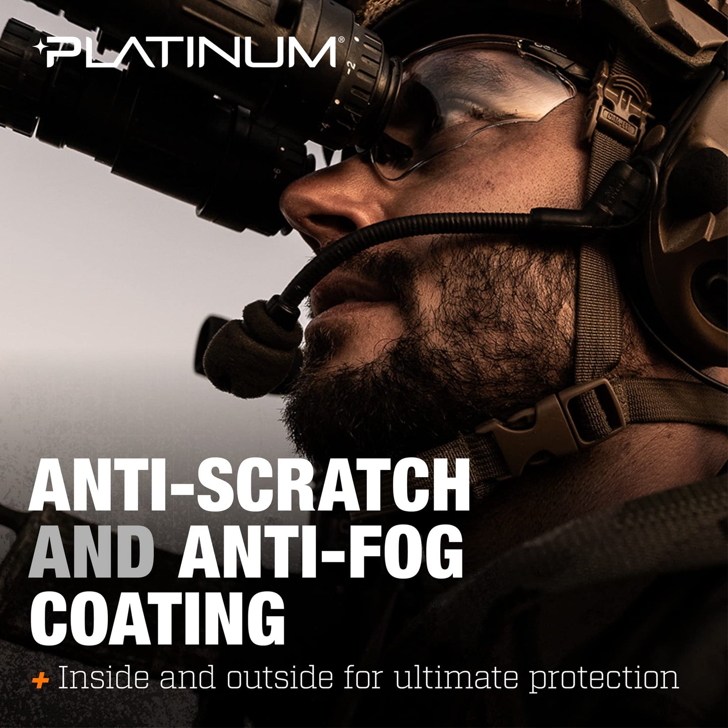 Bollé Safety Bolle Combat Ballistic Spectacles - Clear, Smoke, ESP Lens Black Frame, Green, One Size (COMBKITN)