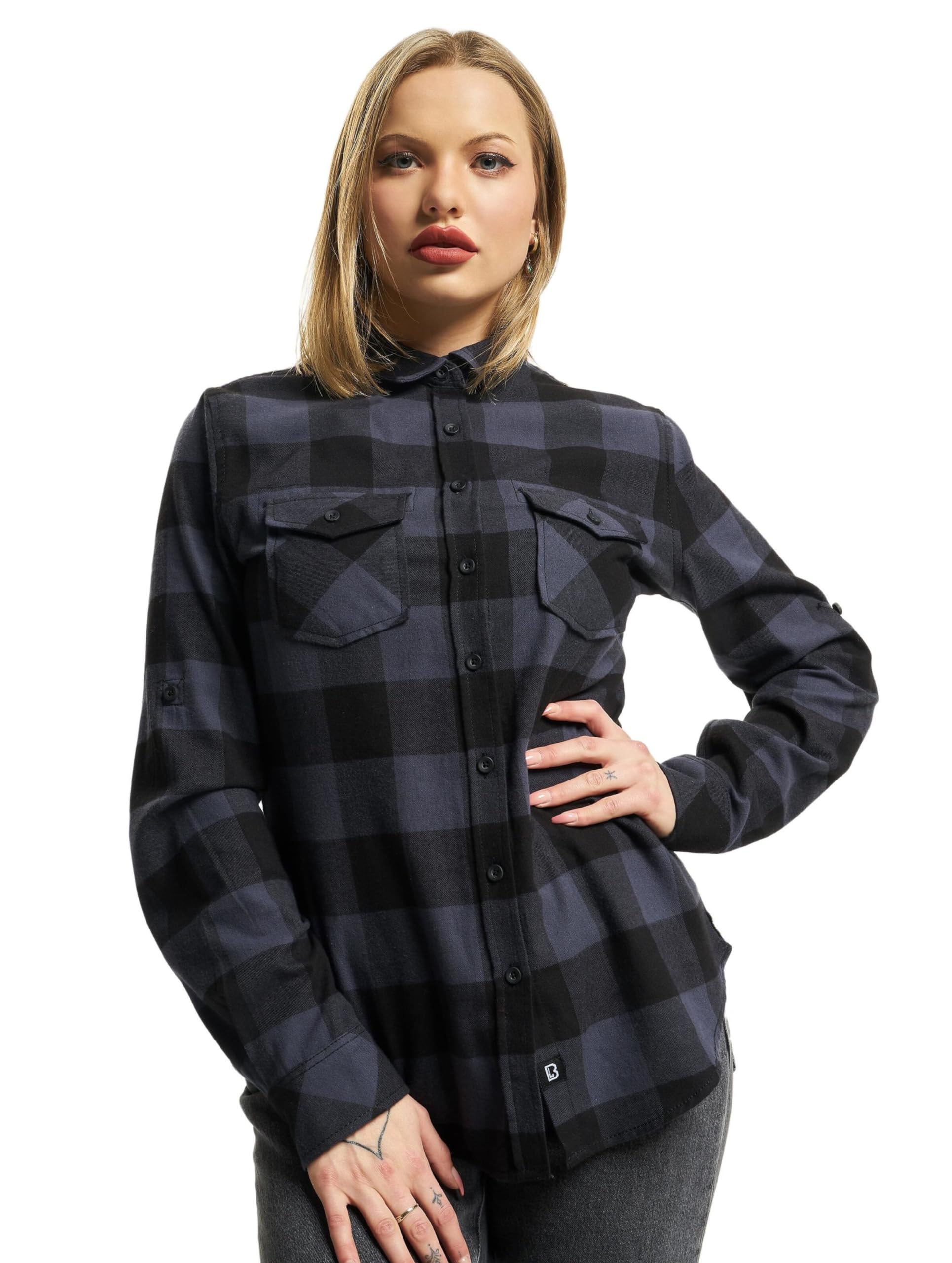 Brandit Vintage Denim Shirt Grey Camo 3XL – Tactical Casual Shirt