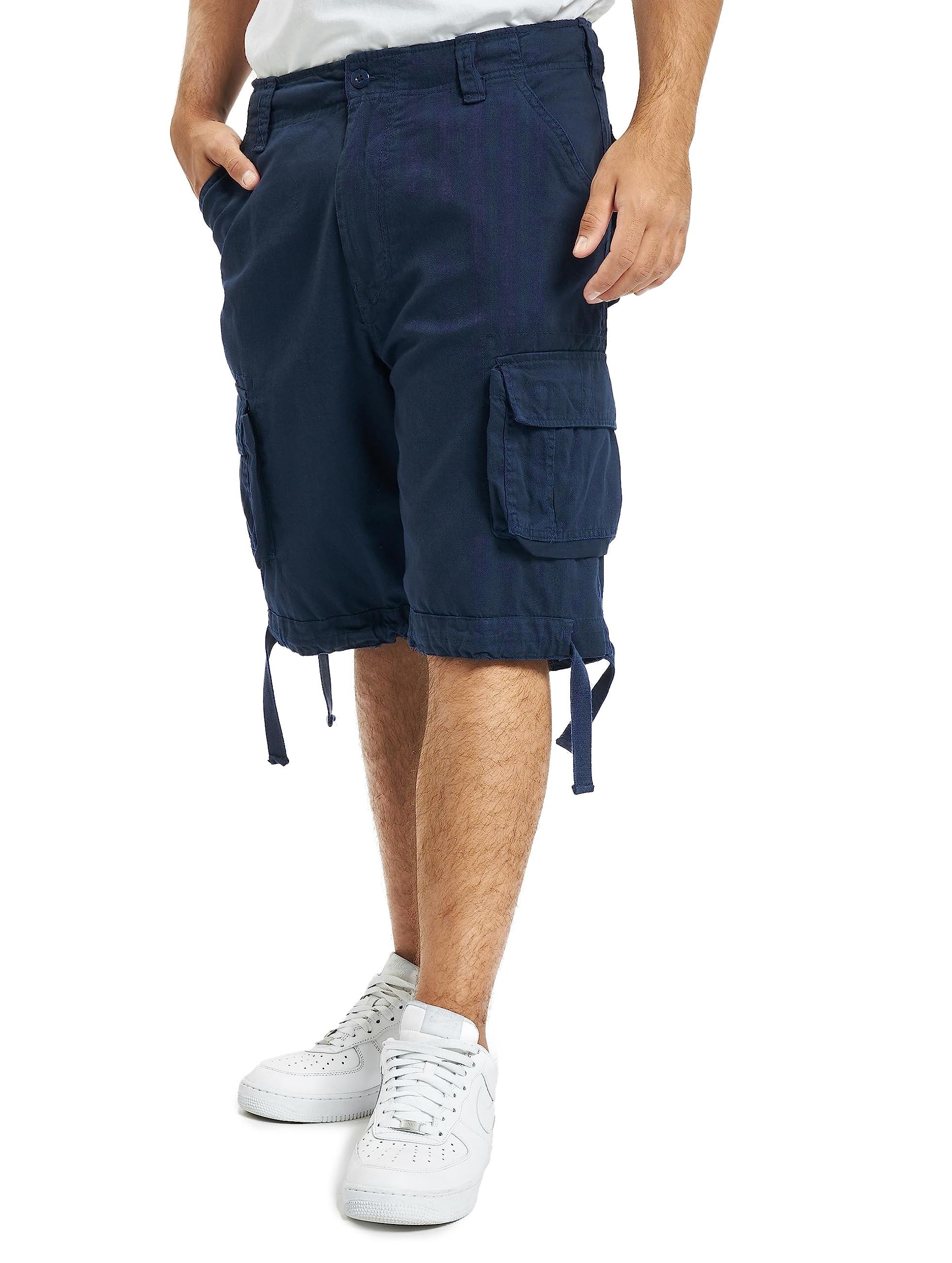 Brandit Men’s Urban Legend Shorts Navy – Vintage Military Cargo Shorts XL