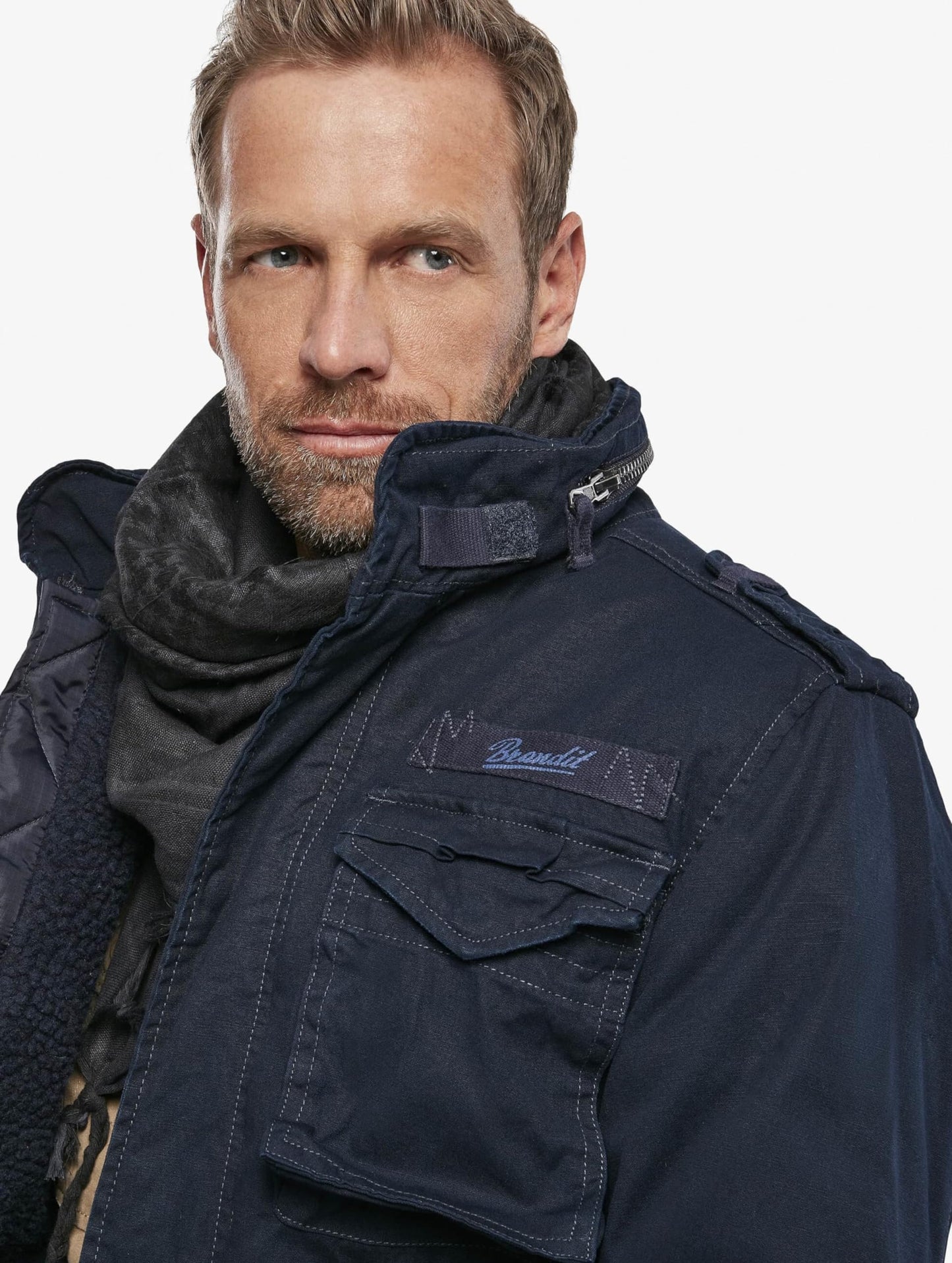 Brandit Men’s M-65 Giant Jacket Navy – Vintage Military Field Coat 6XL