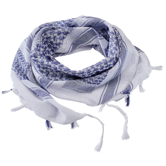 Brandit Shemag Scarf Blue/White – Tactical Cotton Desert Keffiyeh Wrap