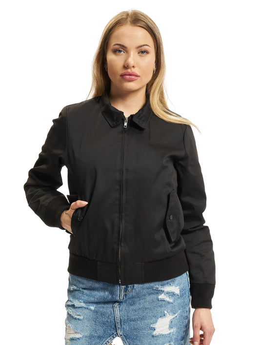 Brandit Ladies Lord Canterbury Jacket Black – Women’s Harrington Coat