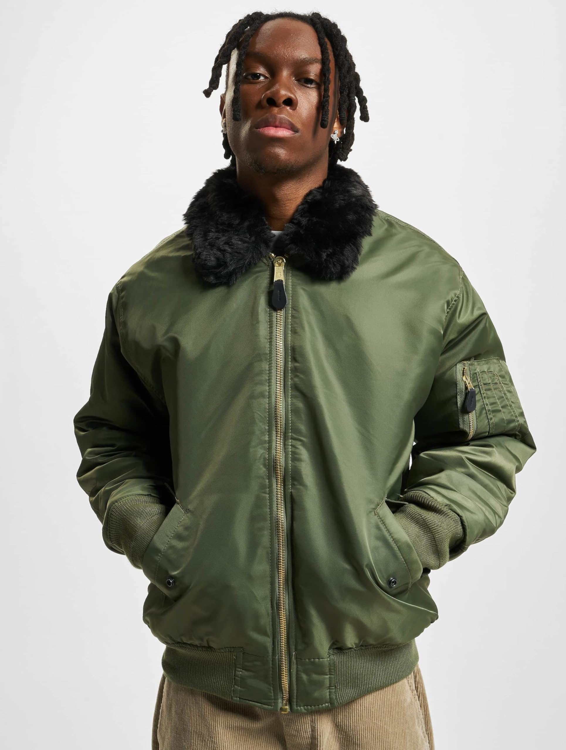 Brandit Men’s MA2 Winter Jacket Olive M – Military Bomber Coat