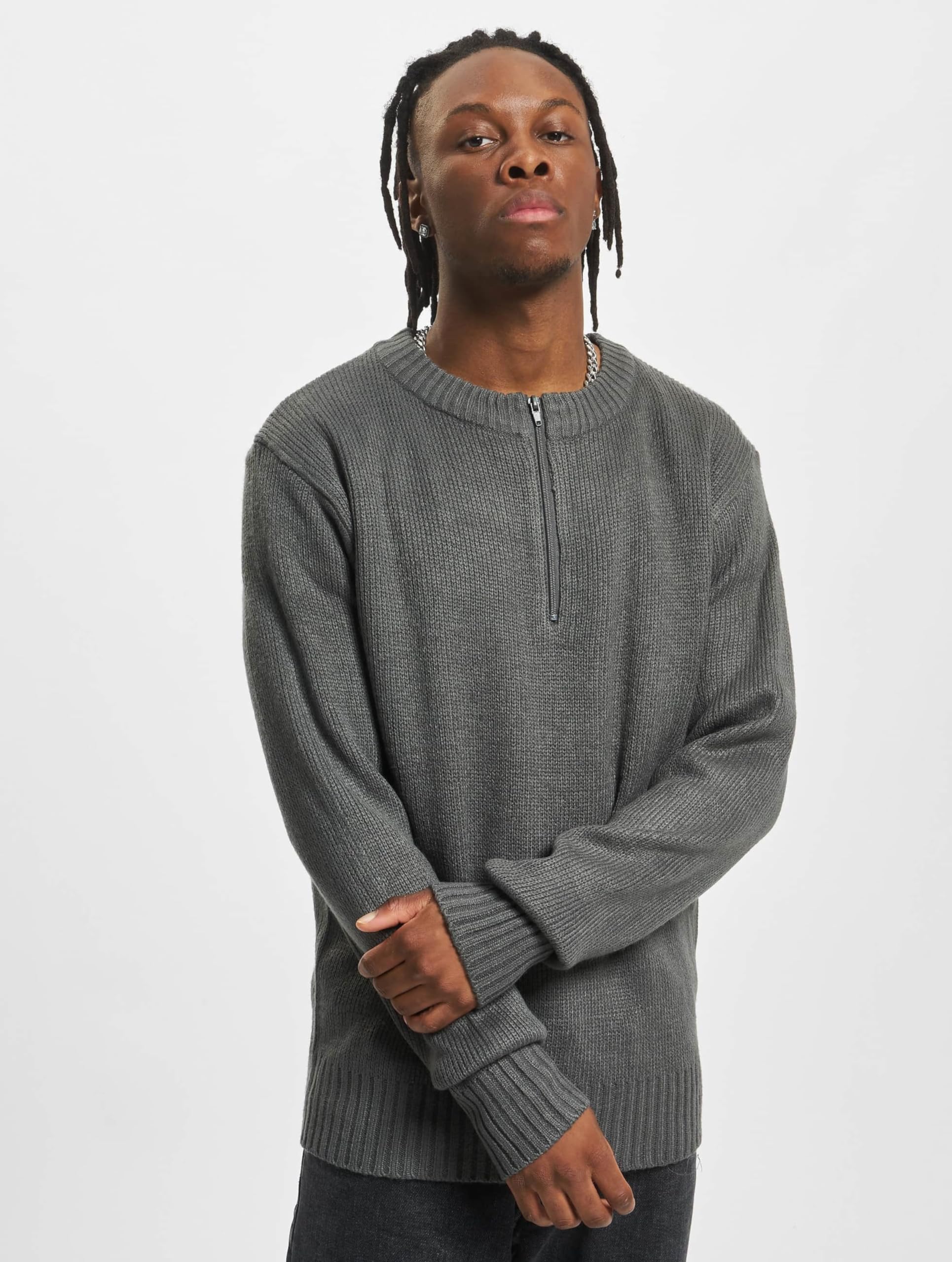 Brandit Men’s Armee Pullover Troyer Olive | Warm Military Knit Sweater